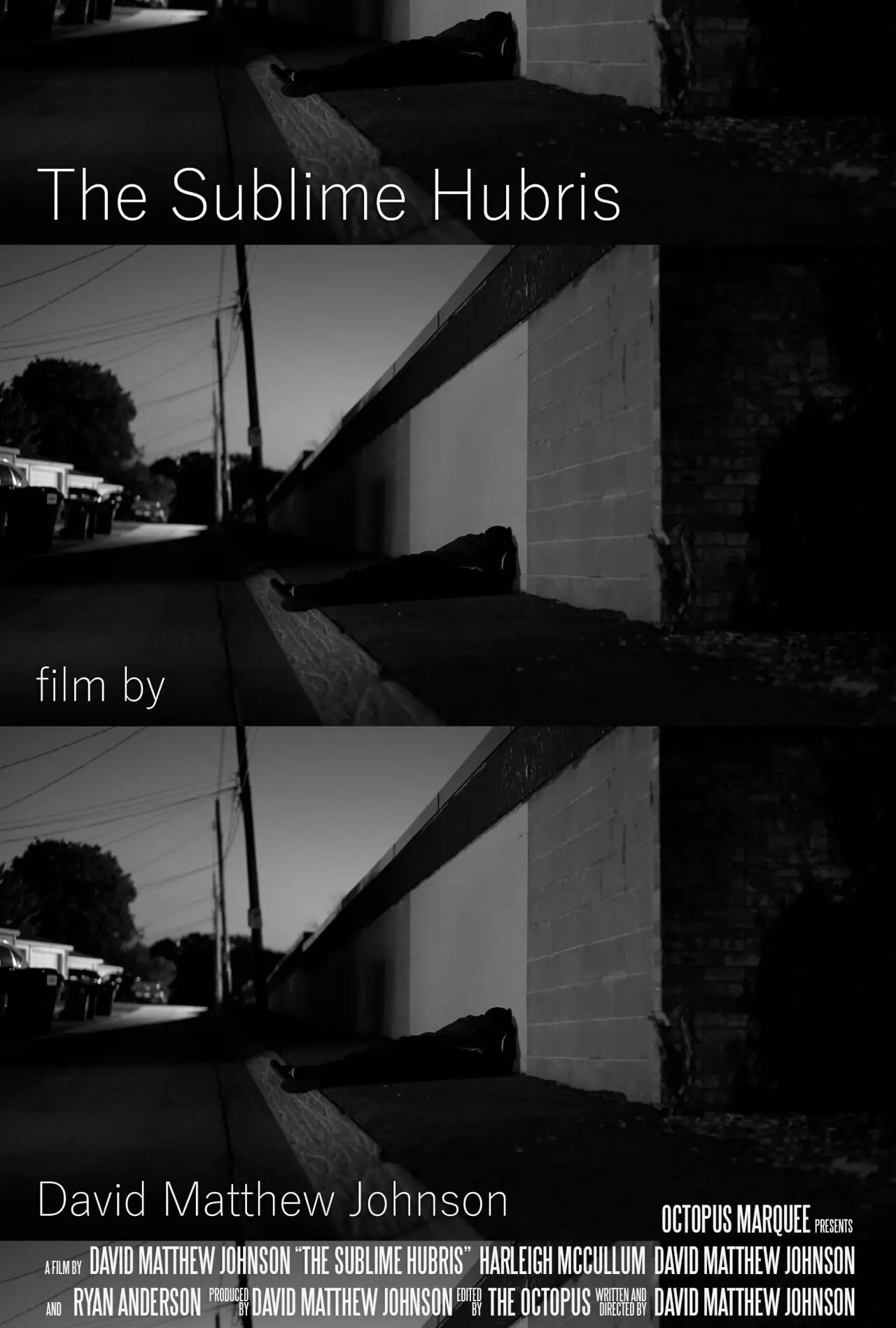 Movie poster "The Sublime Hubris"