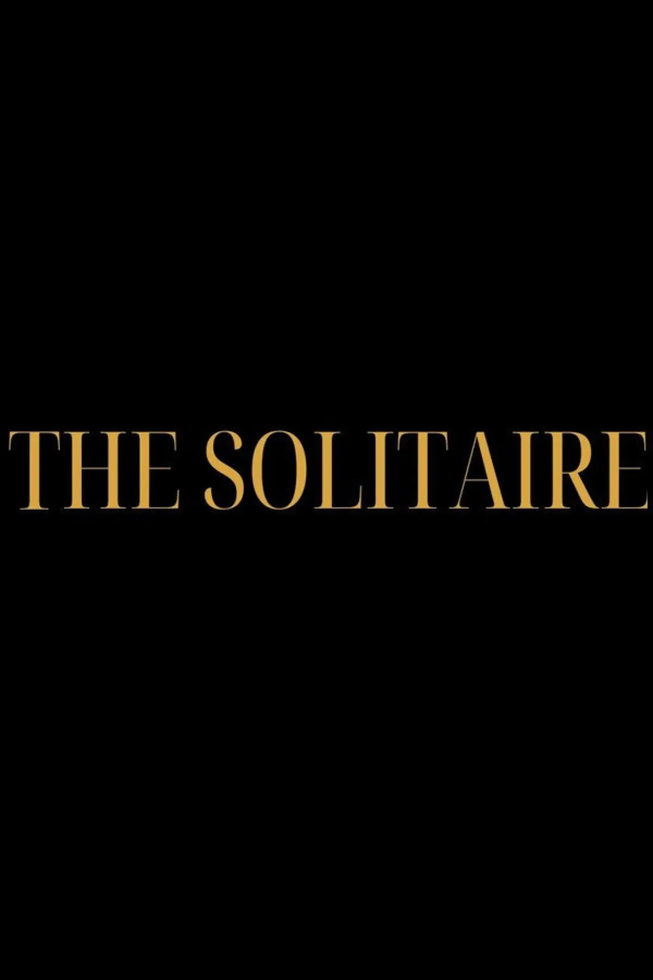 Movie poster "The Solitaire"
