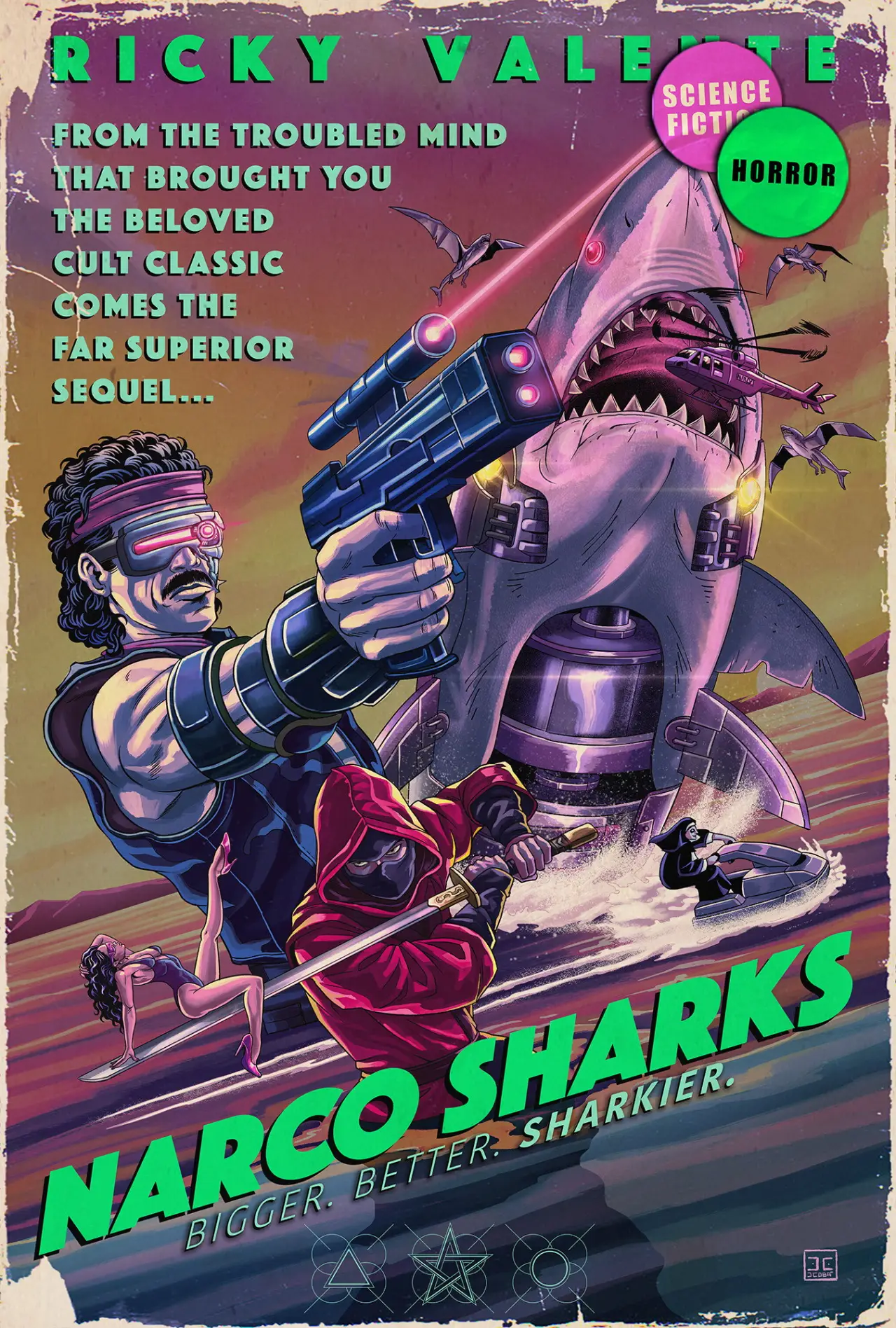 Movie poster "Narco Sharks"