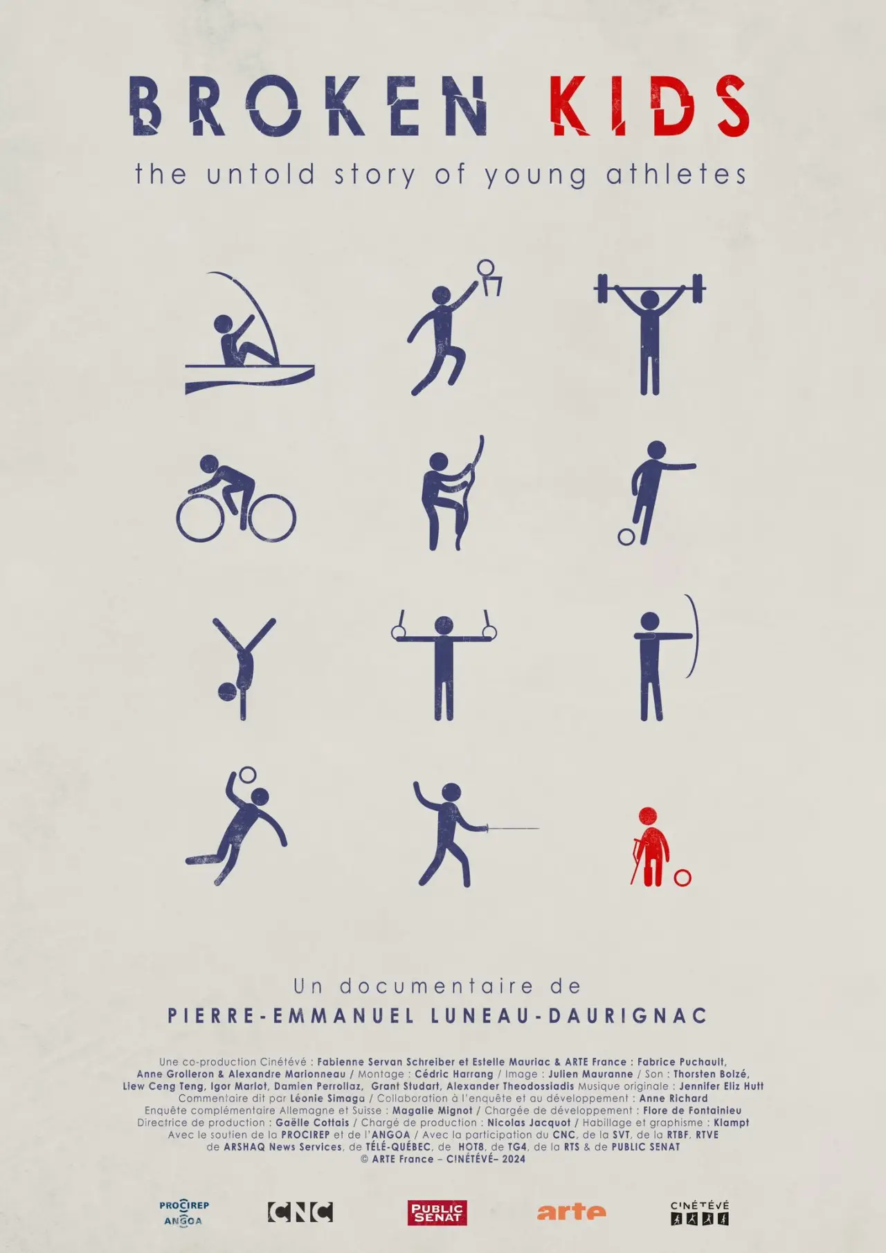 Movie poster "Broken Kids: The Untold Story of Young Athletes"