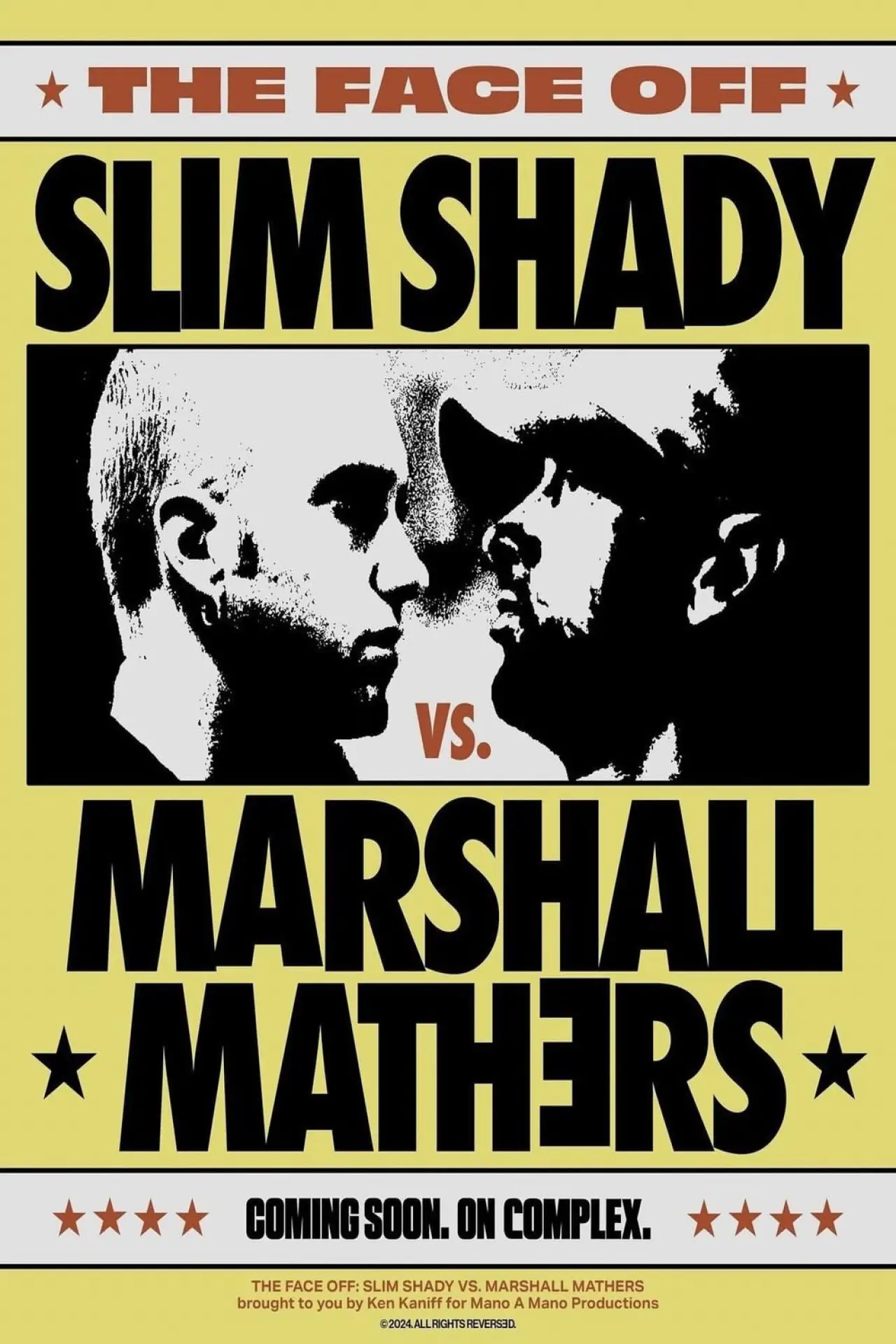 Movie poster "Slim Shady vs. Marshall Mathers: THE FACE-OFF"