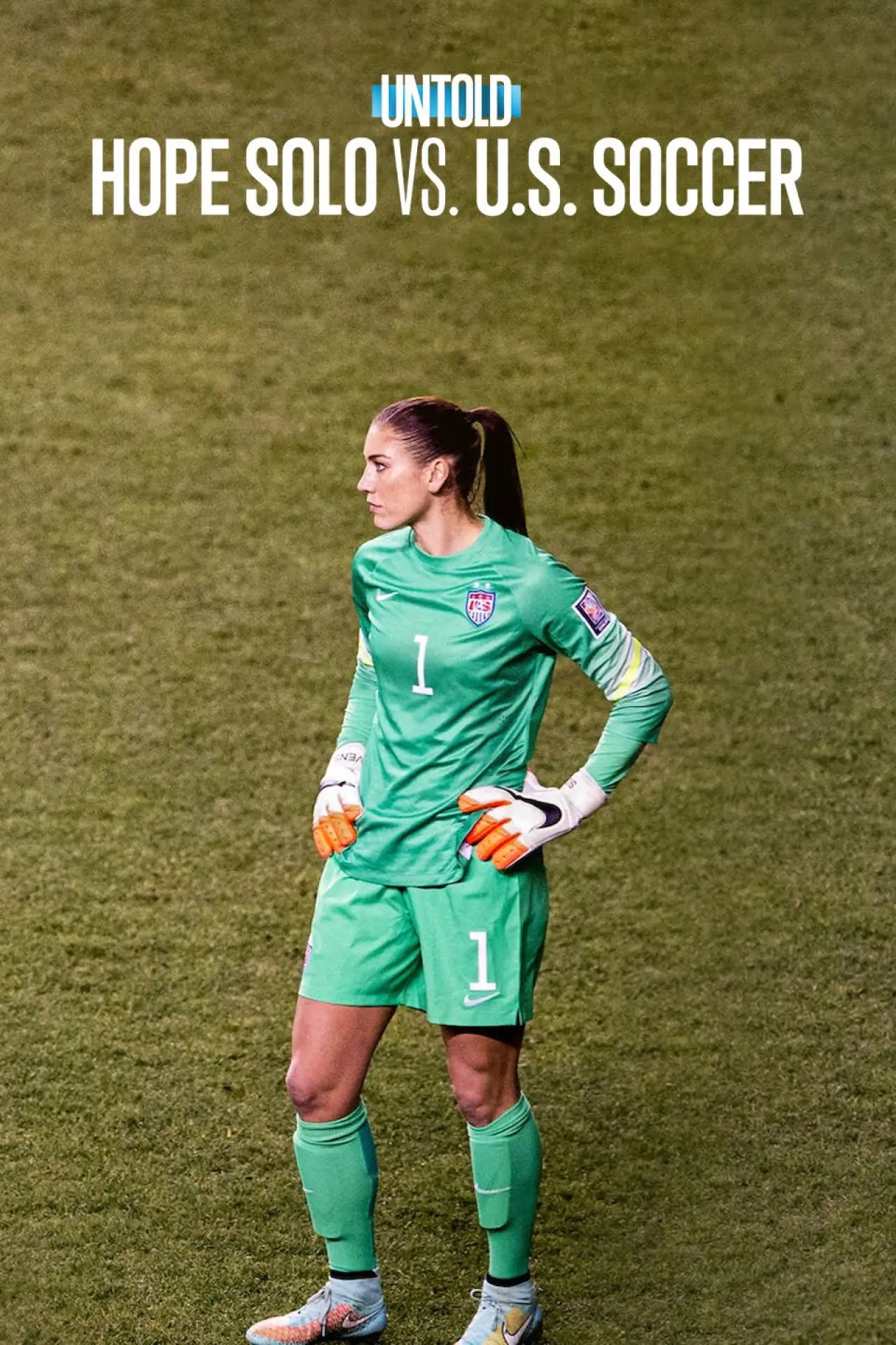 Movie poster "Untold: Hope Solo vs. U.S. Soccer"