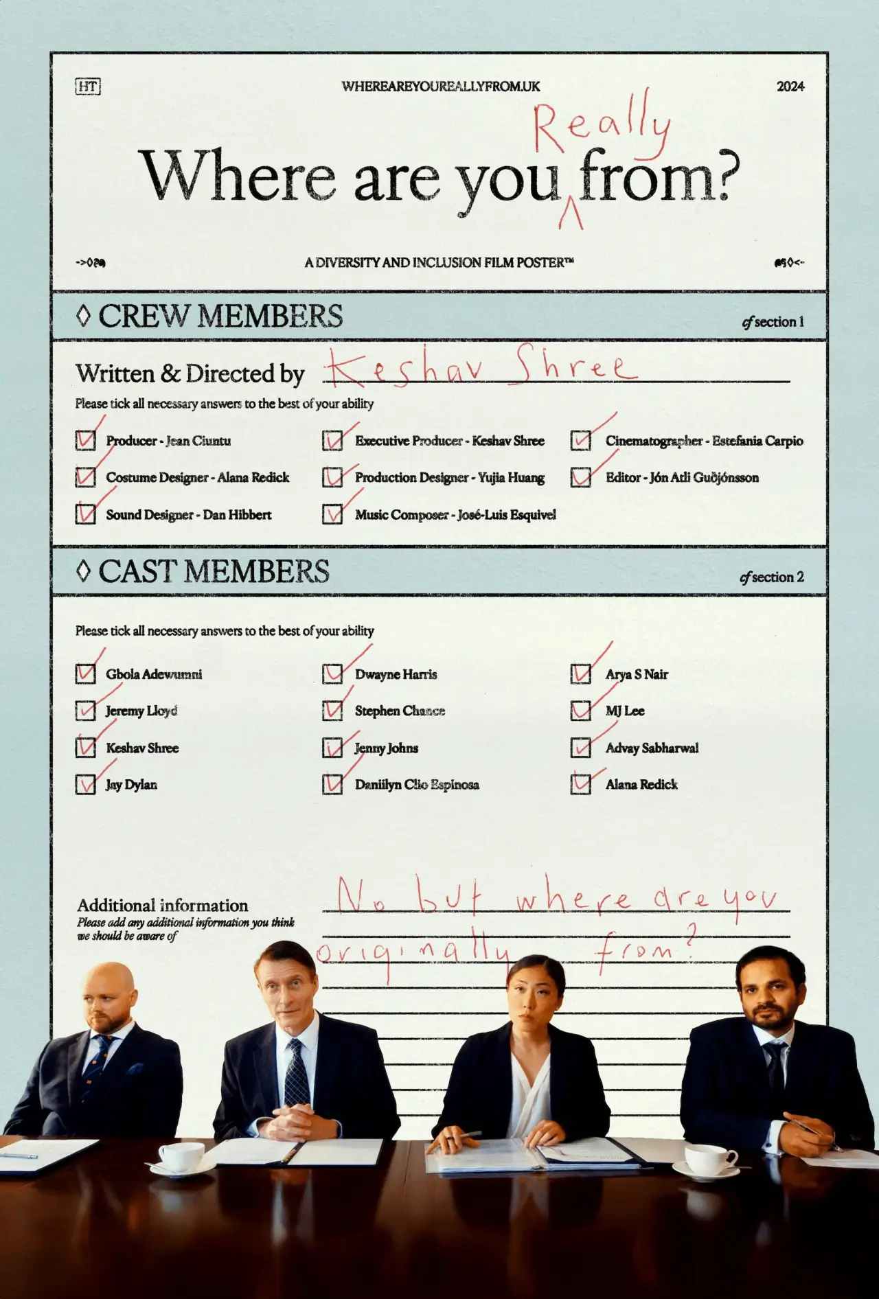 Movie poster "Where Are You Really From?"