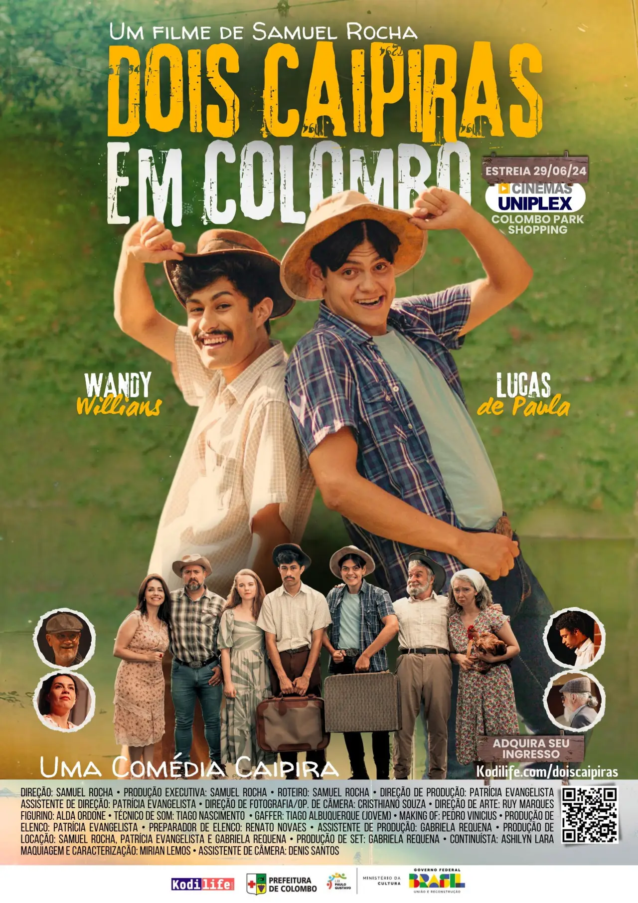 Movie poster "Two Country Bumpkins in Colombo"