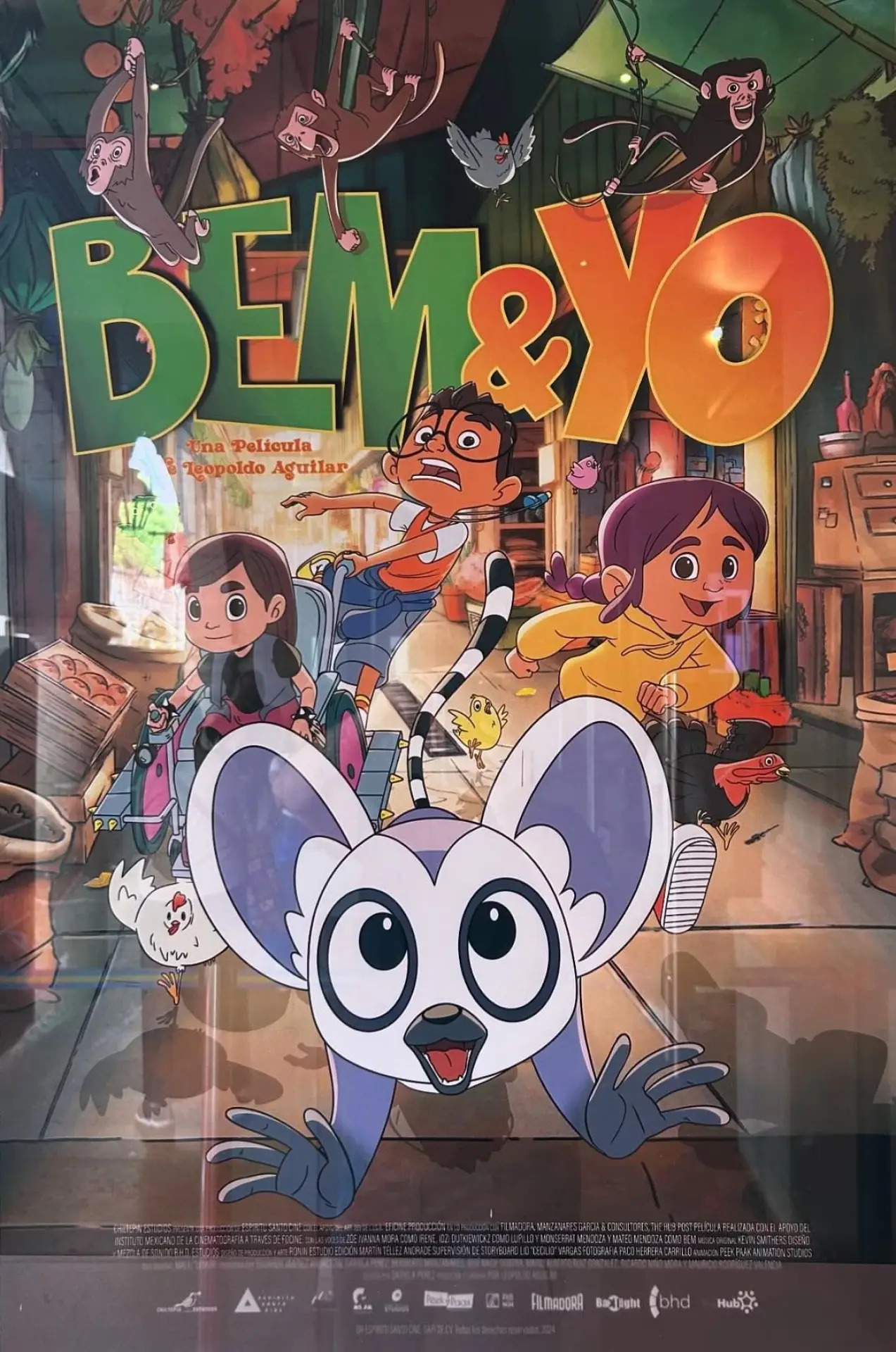Movie poster "Bem, Un Lémur En Fuga"
