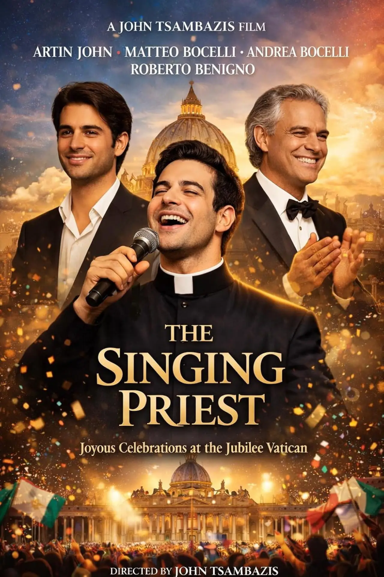 Movie poster "The Singing Priest"