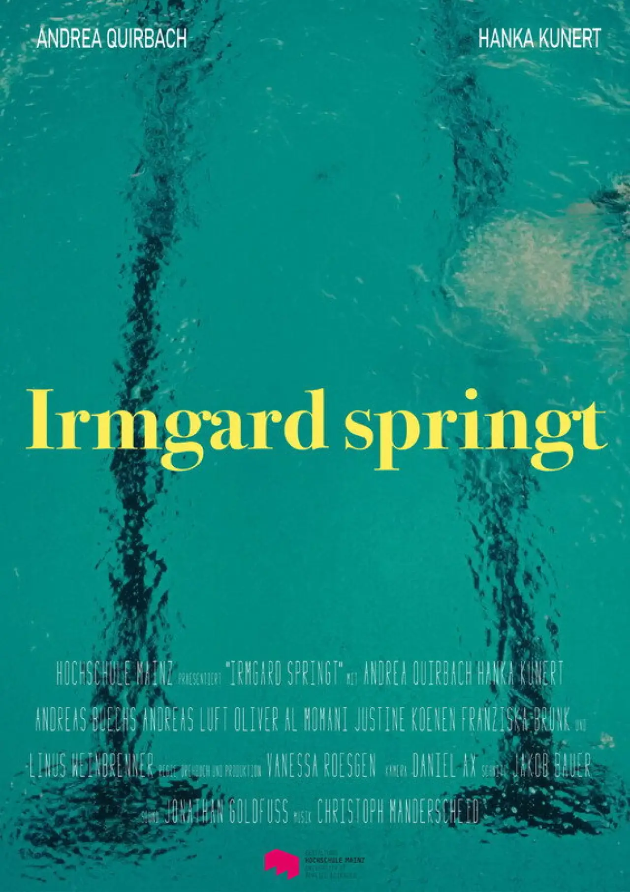 Movie poster "Irmgard jumps"