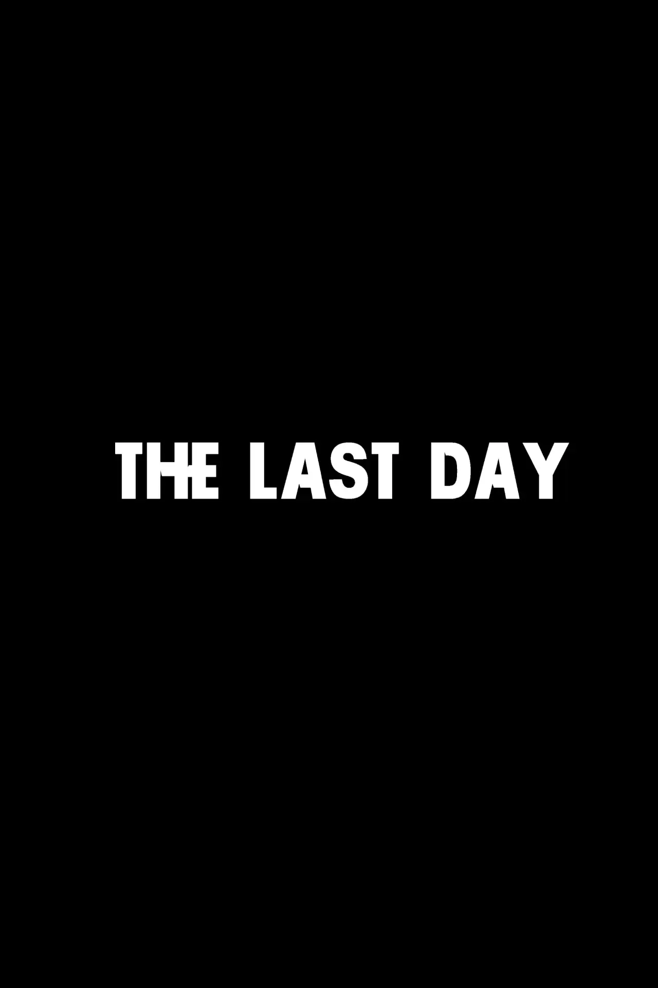 Movie poster "The Last Day"