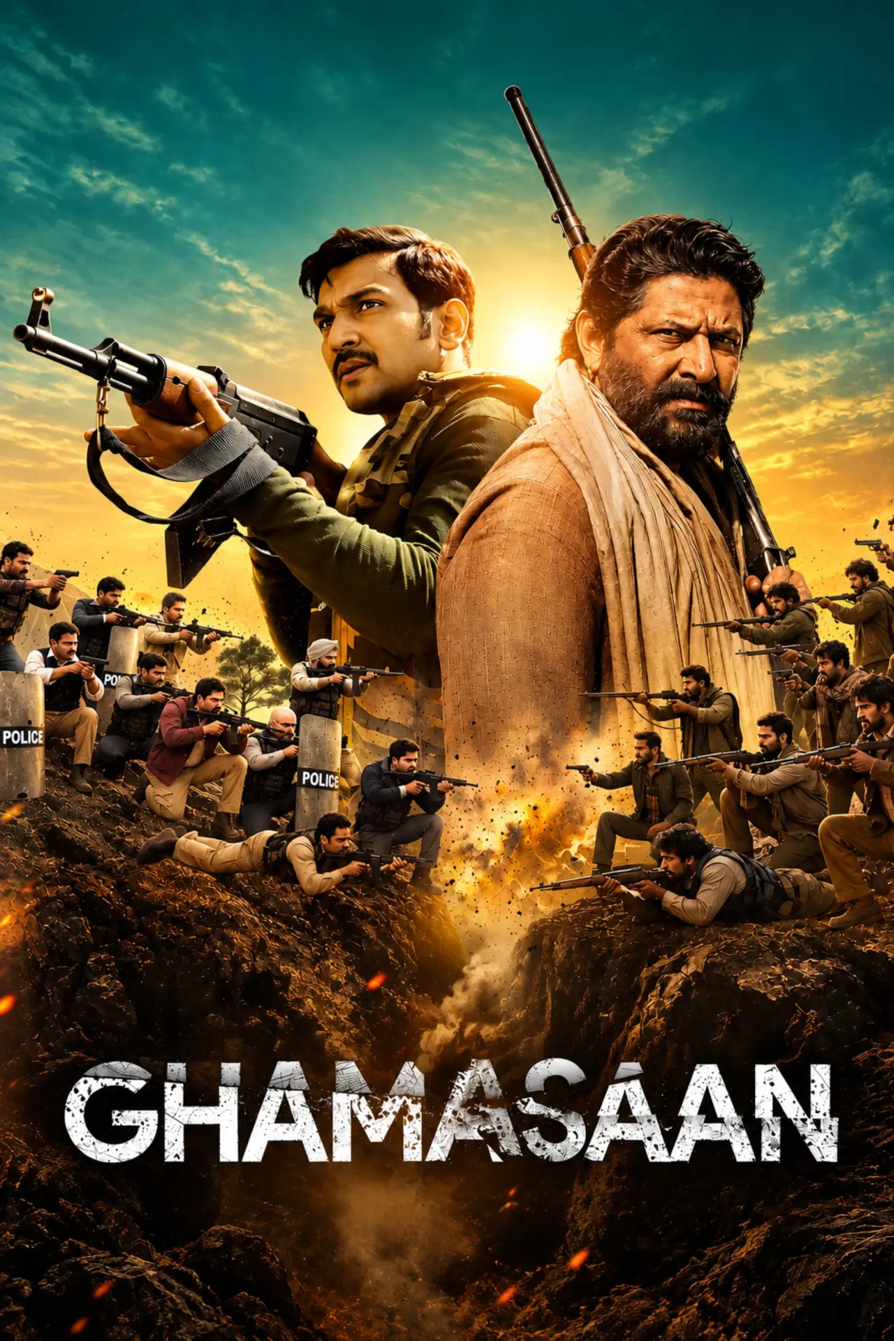 Movie poster "Ghamasaan"