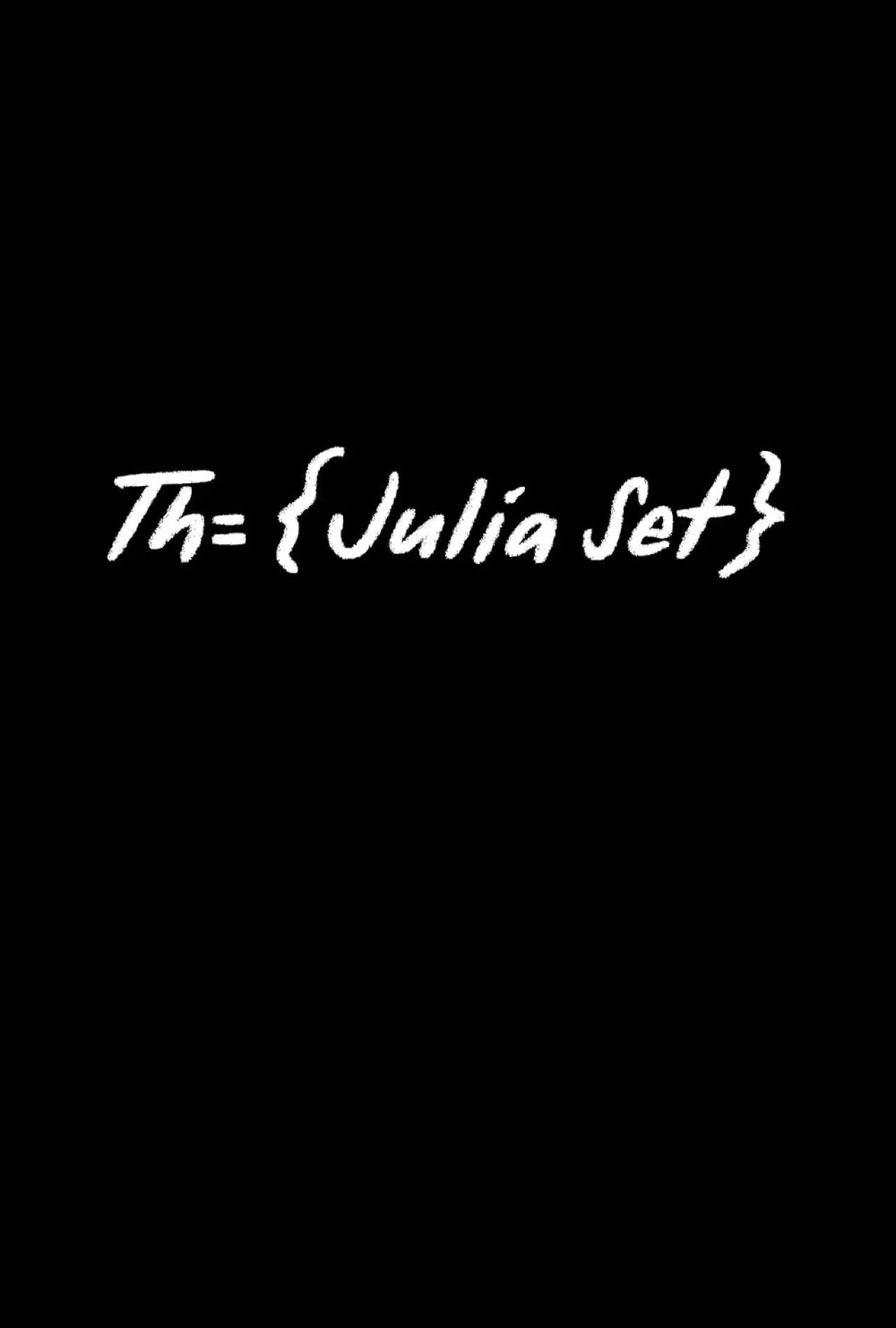 Movie poster "The Julia Set"