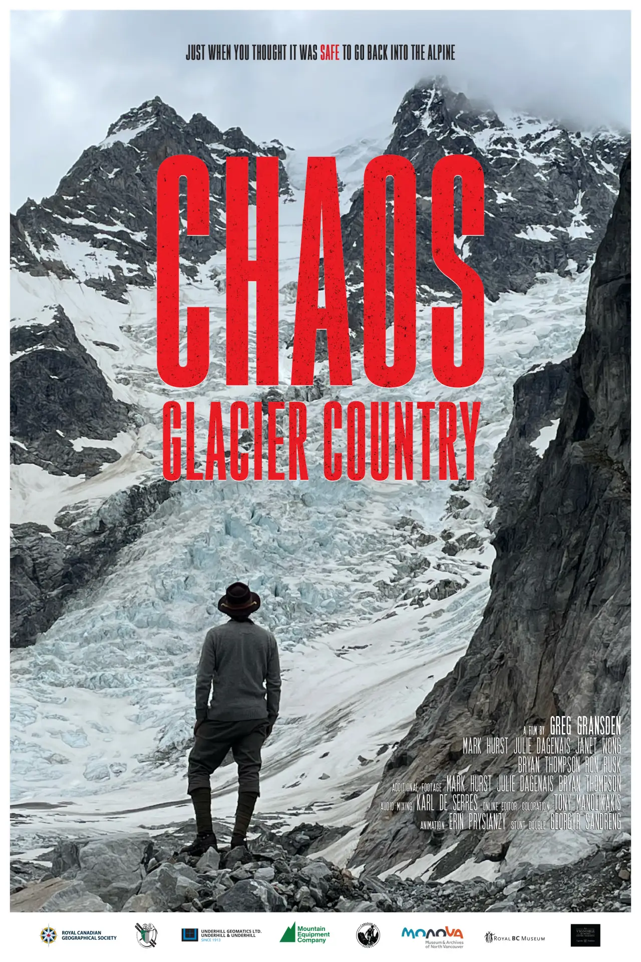 Movie poster "Chaos Glacier Country"