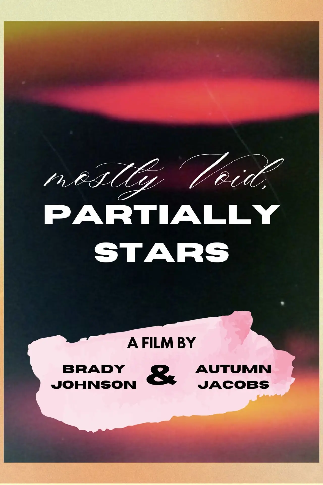 Movie poster "Mostly Void, Partially Stars"