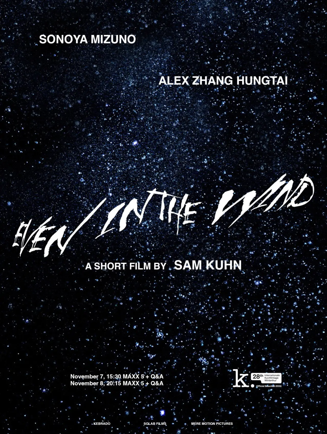 Movie poster "Even in the Wind"