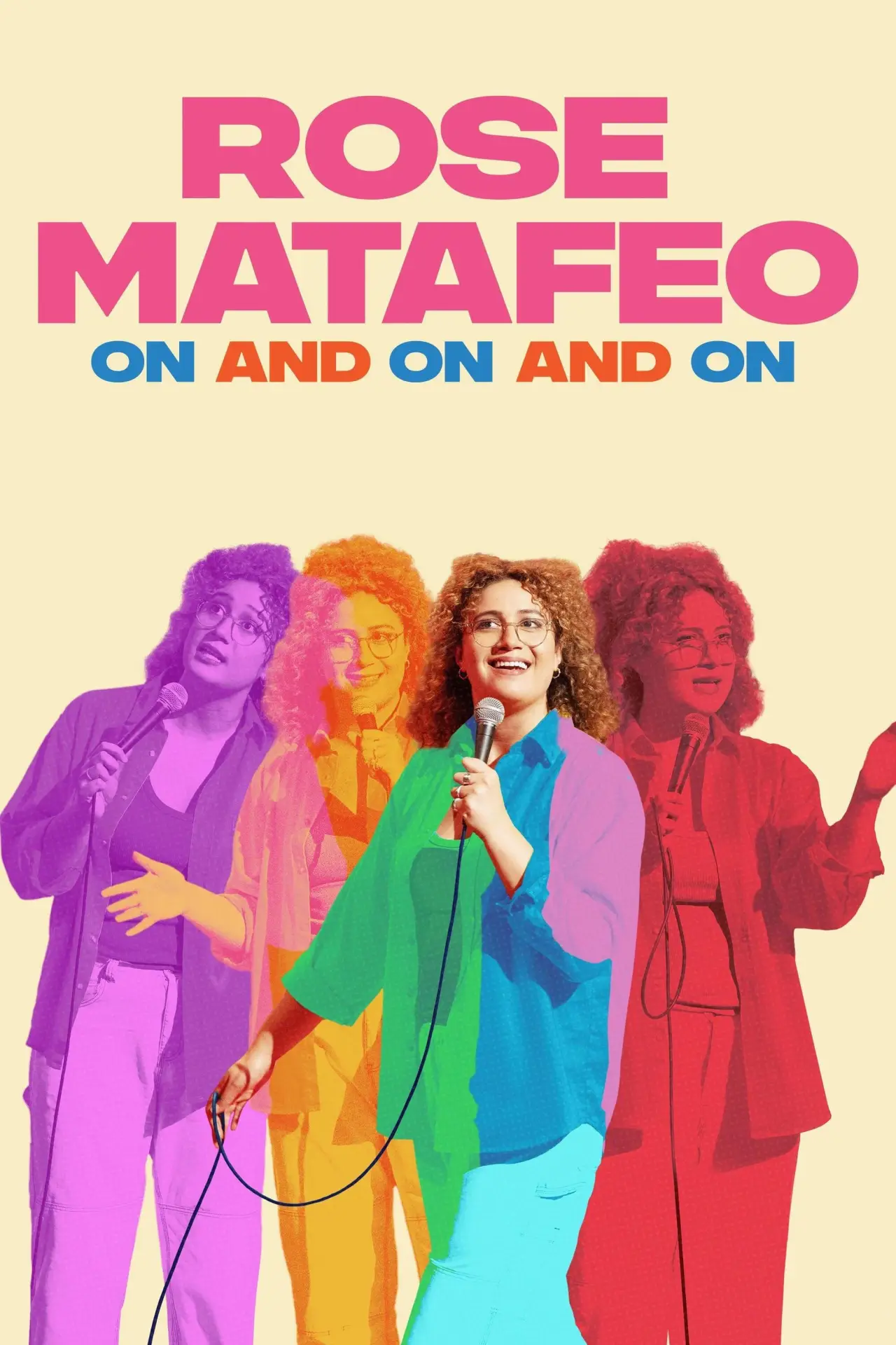 Movie poster "Rose Matafeo: On and On and On"