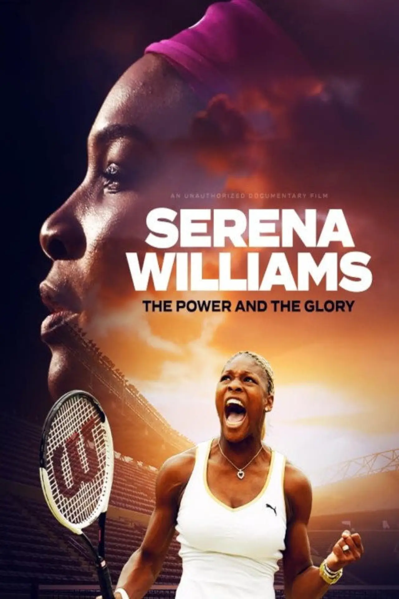 Movie poster "Serena Williams: The Power and the Glory"