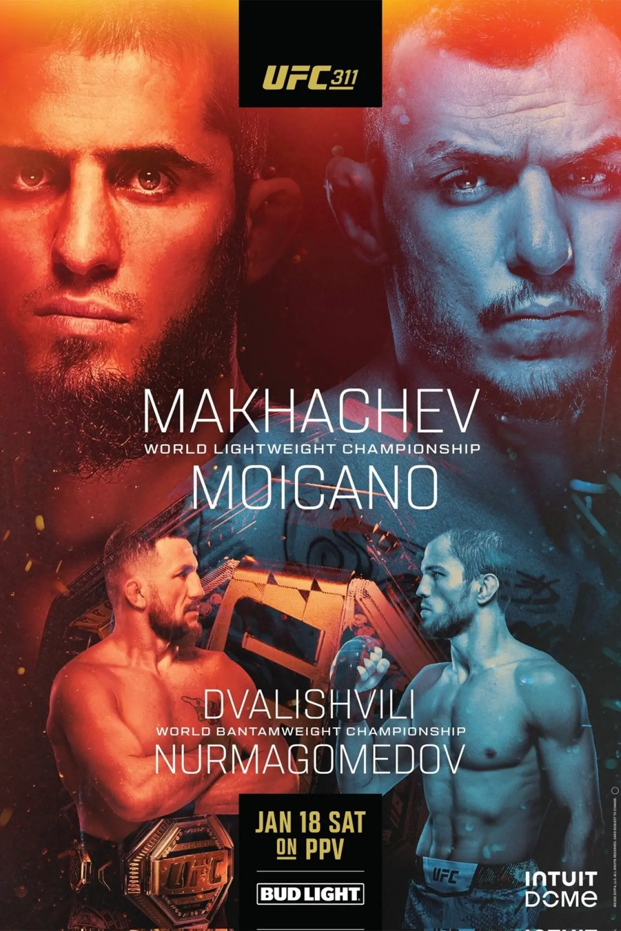 Movie poster "UFC 311: Makhachev vs. Moicano"
