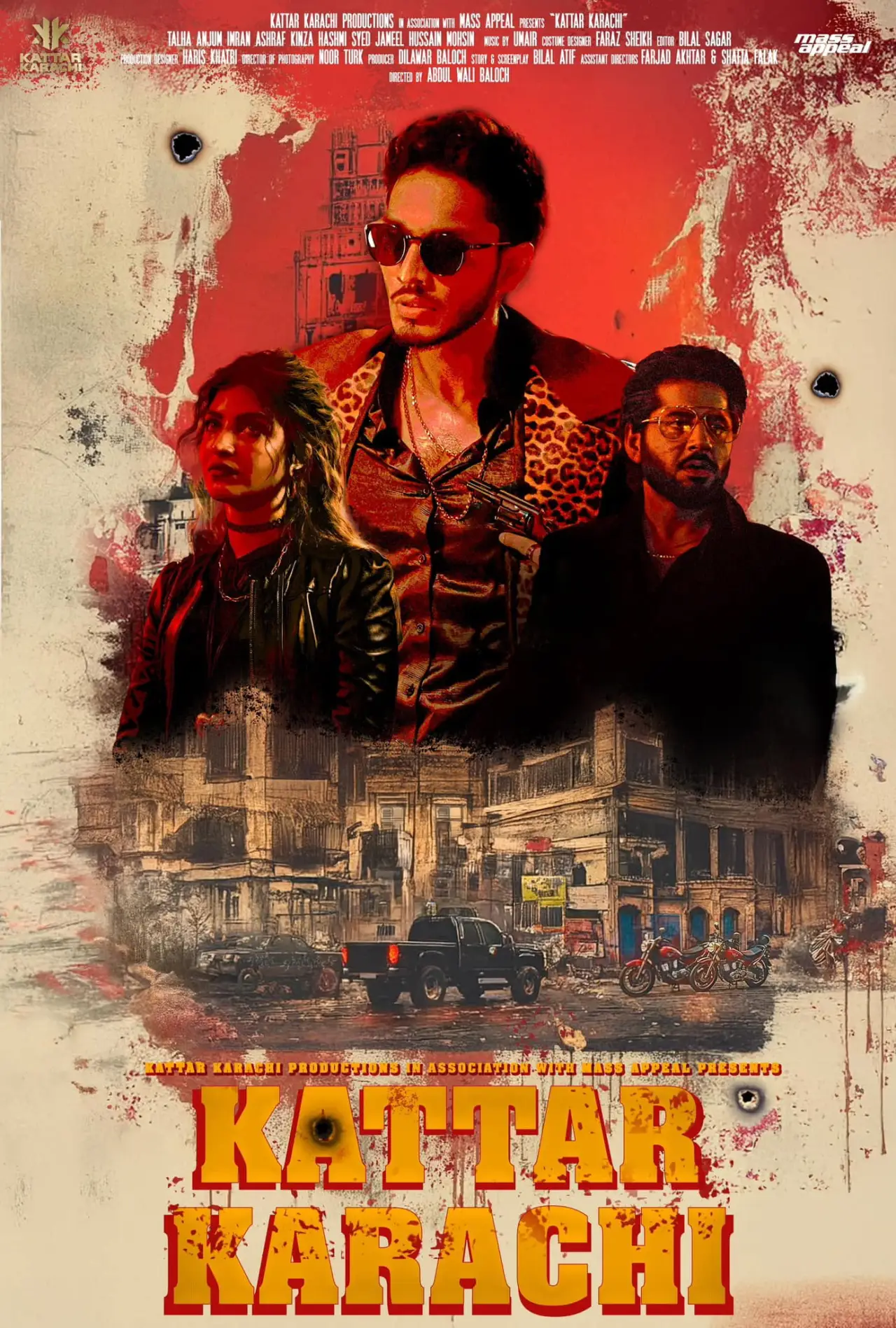Movie poster "Kattar Karachi"