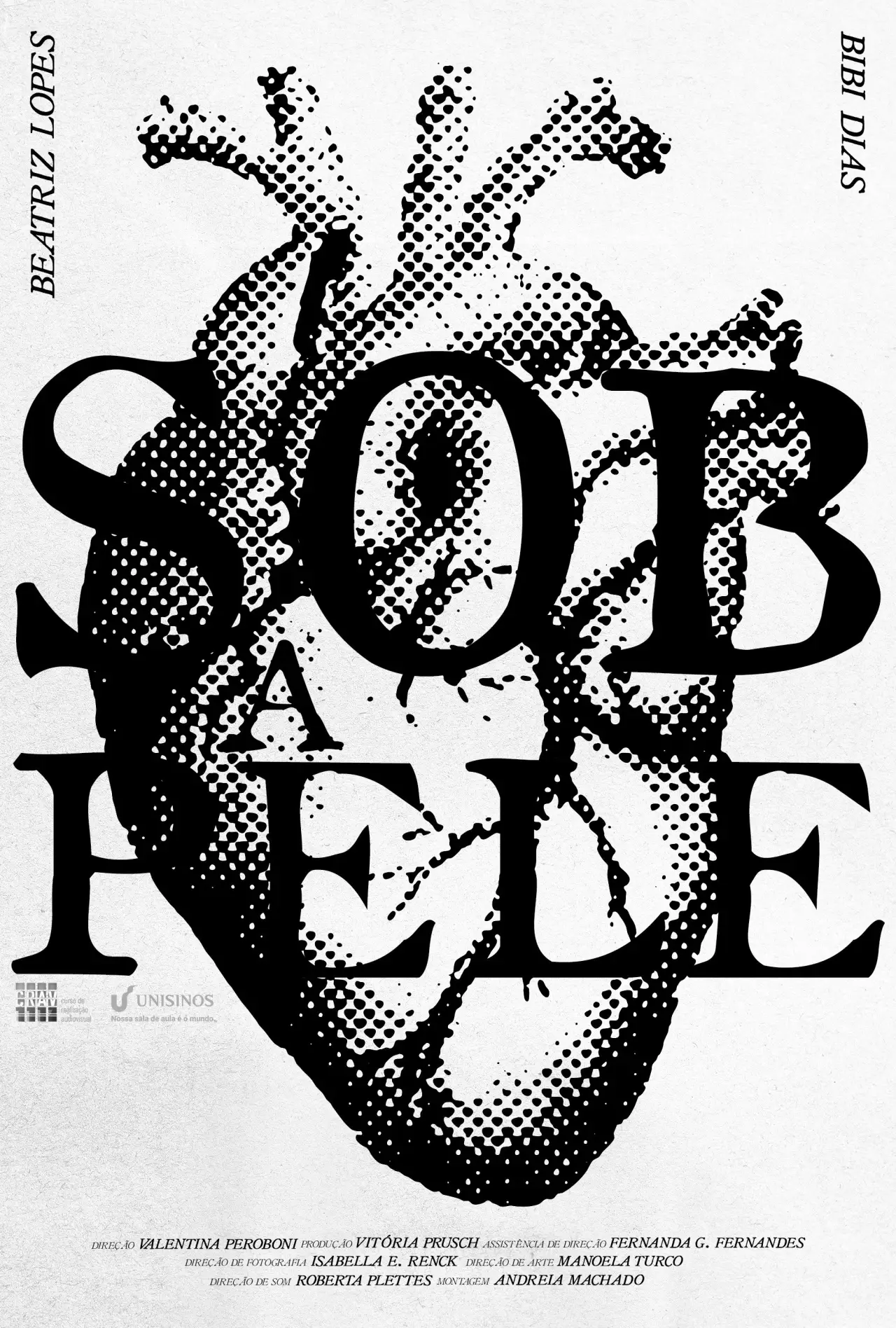 Movie poster "Sob a Pele"