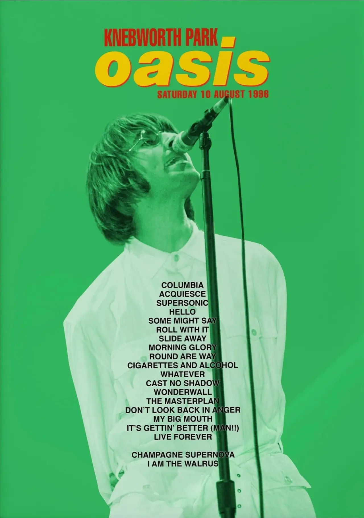 Movie poster "Oasis: First Night Live at Knebworth Park"