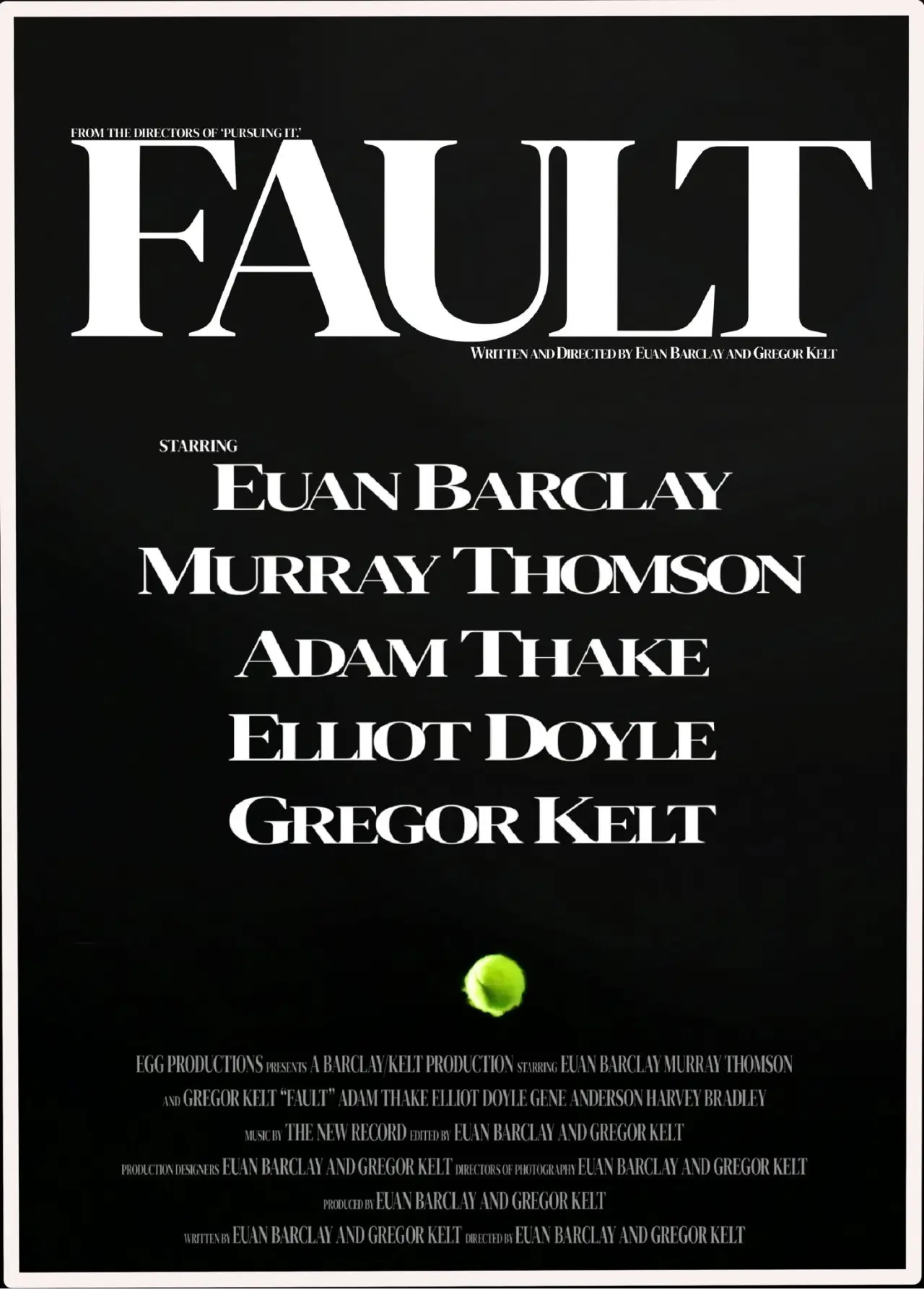 Movie poster "Fault"