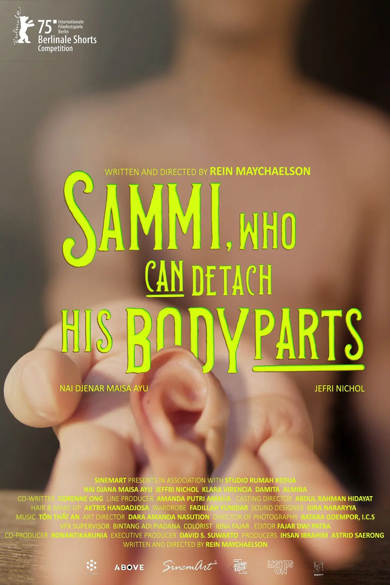 Movie poster "Sammi, Who Can Detach His Body Parts"