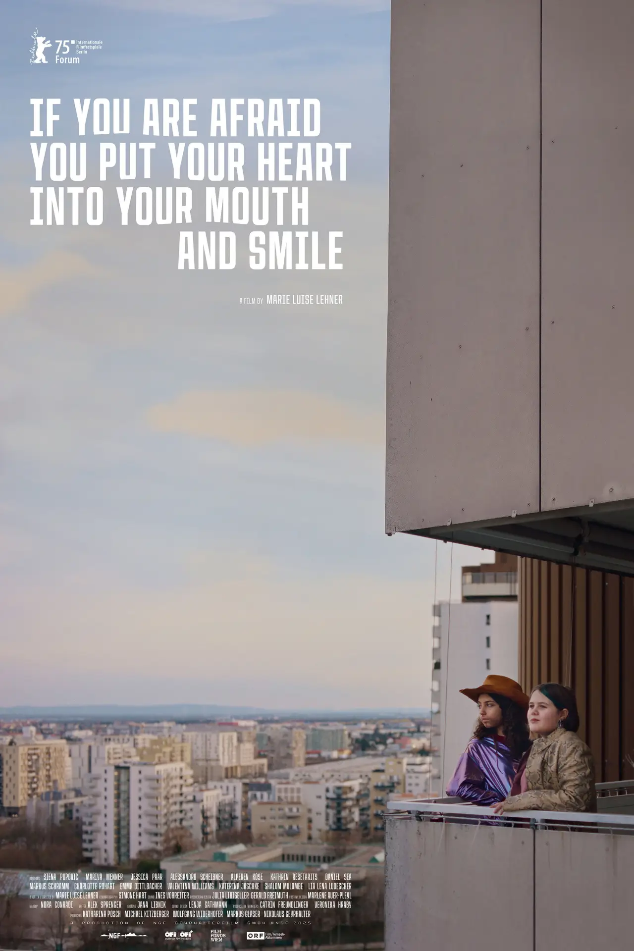Movie poster "If You Are Afraid You Put Your Heart into Your Mouth and Smile"