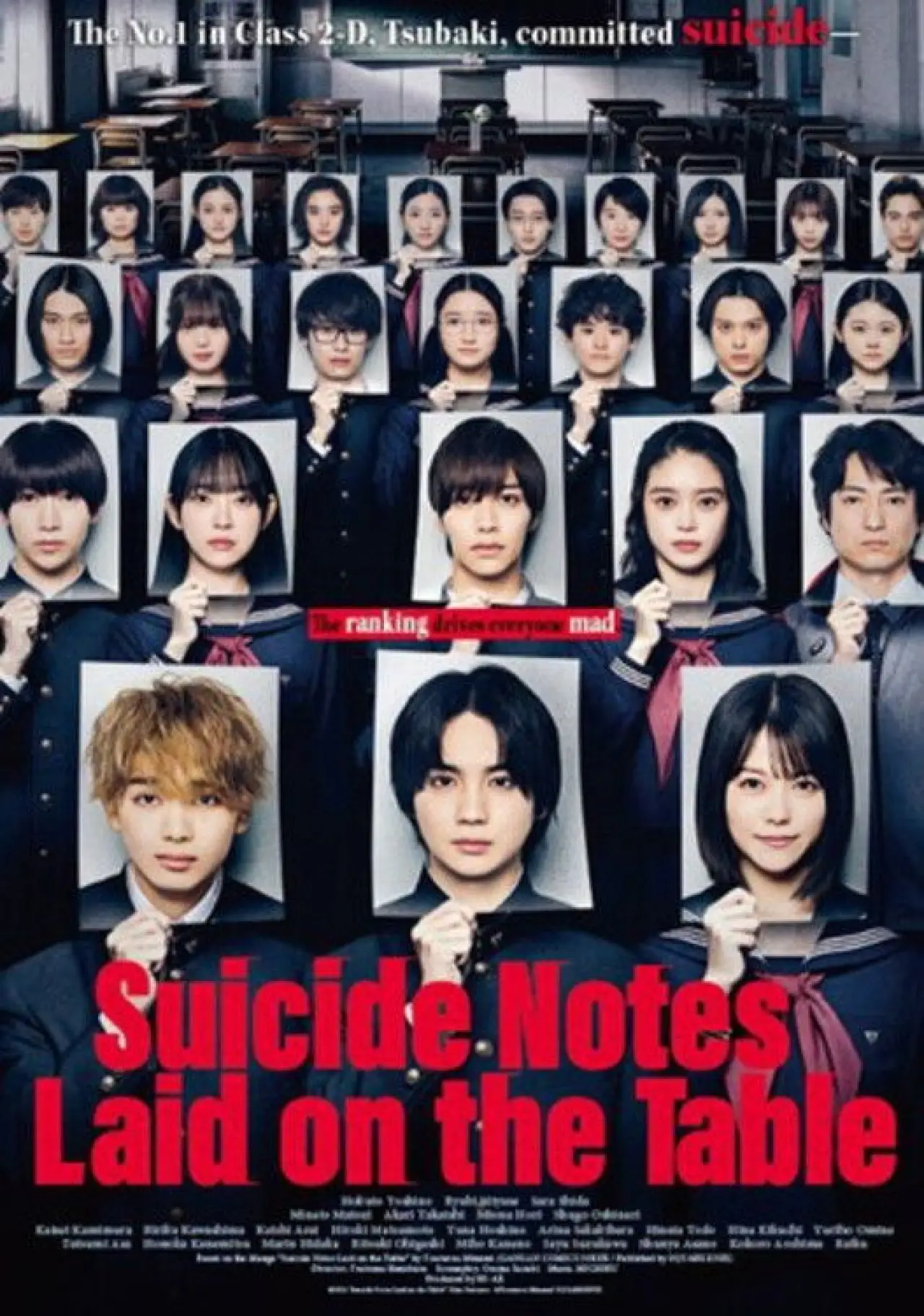 Movie poster "Suicide Notes Laid on the Table"