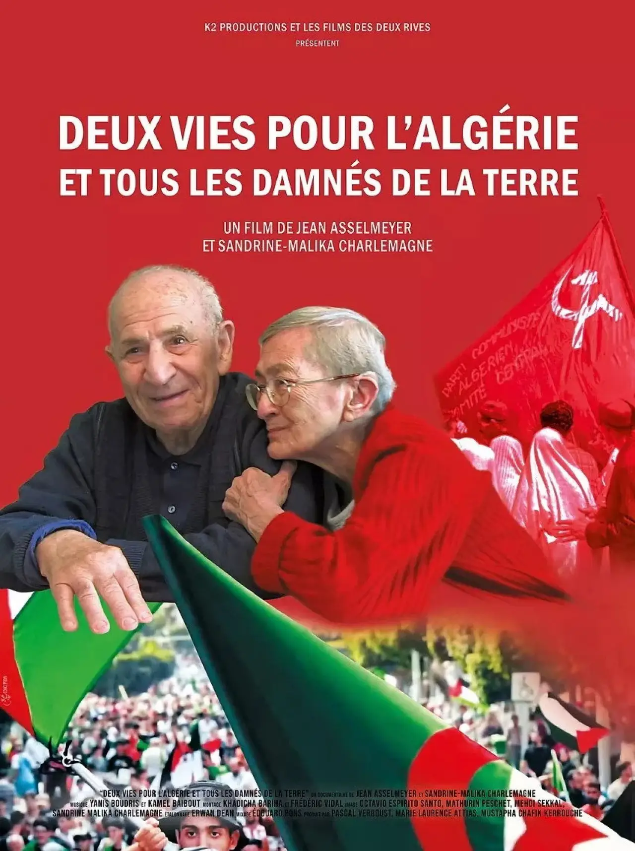 Movie poster "Two Lives for Algeria and All the Wretched of the Earth"