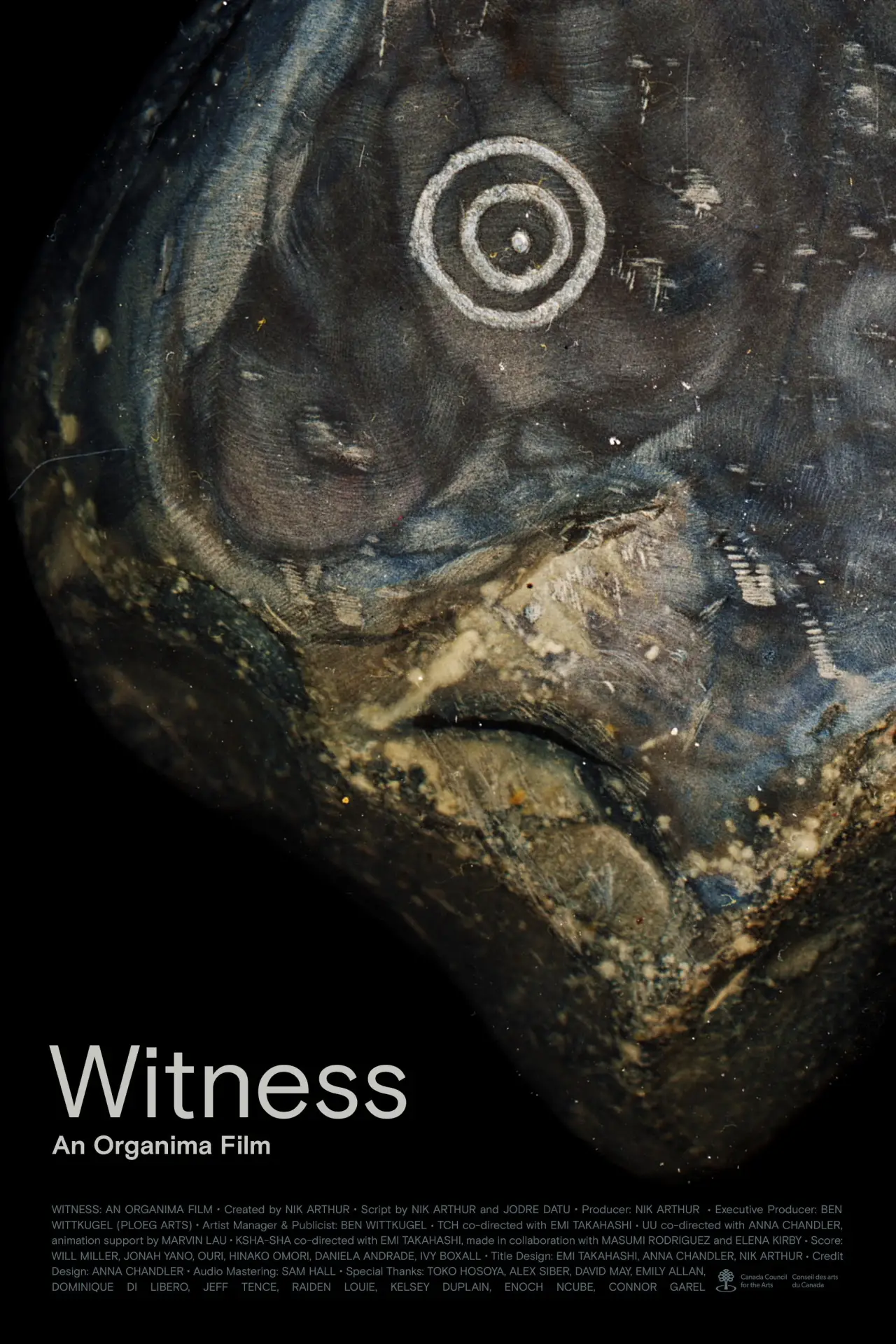 Movie poster "Witness: An Organima Film"