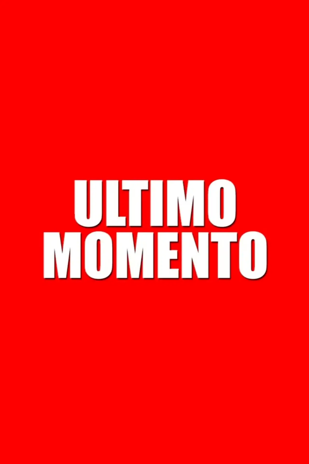 Movie poster "Último momento"