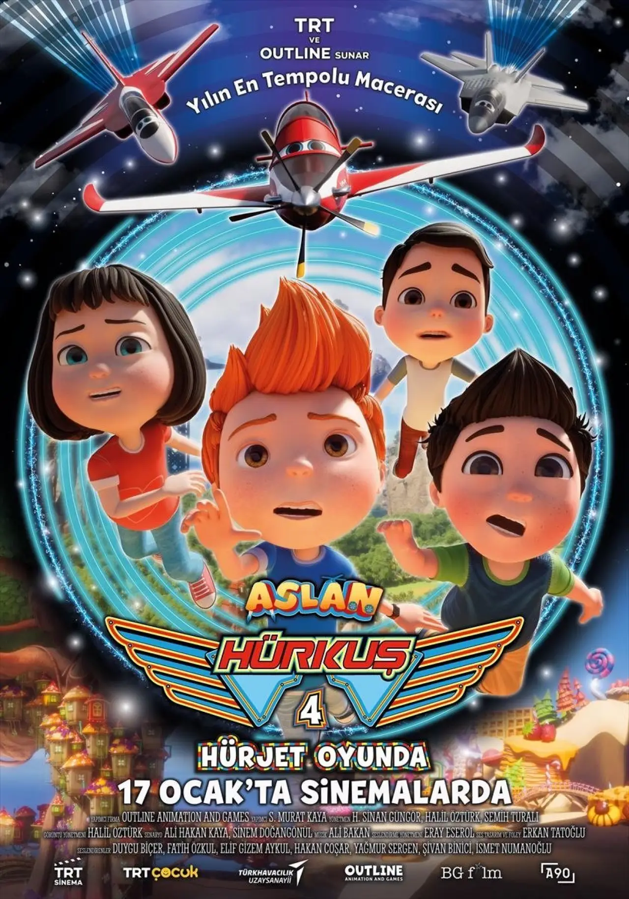 Movie poster "Aslan Hürkuş 4: Hürjet Oyunda"