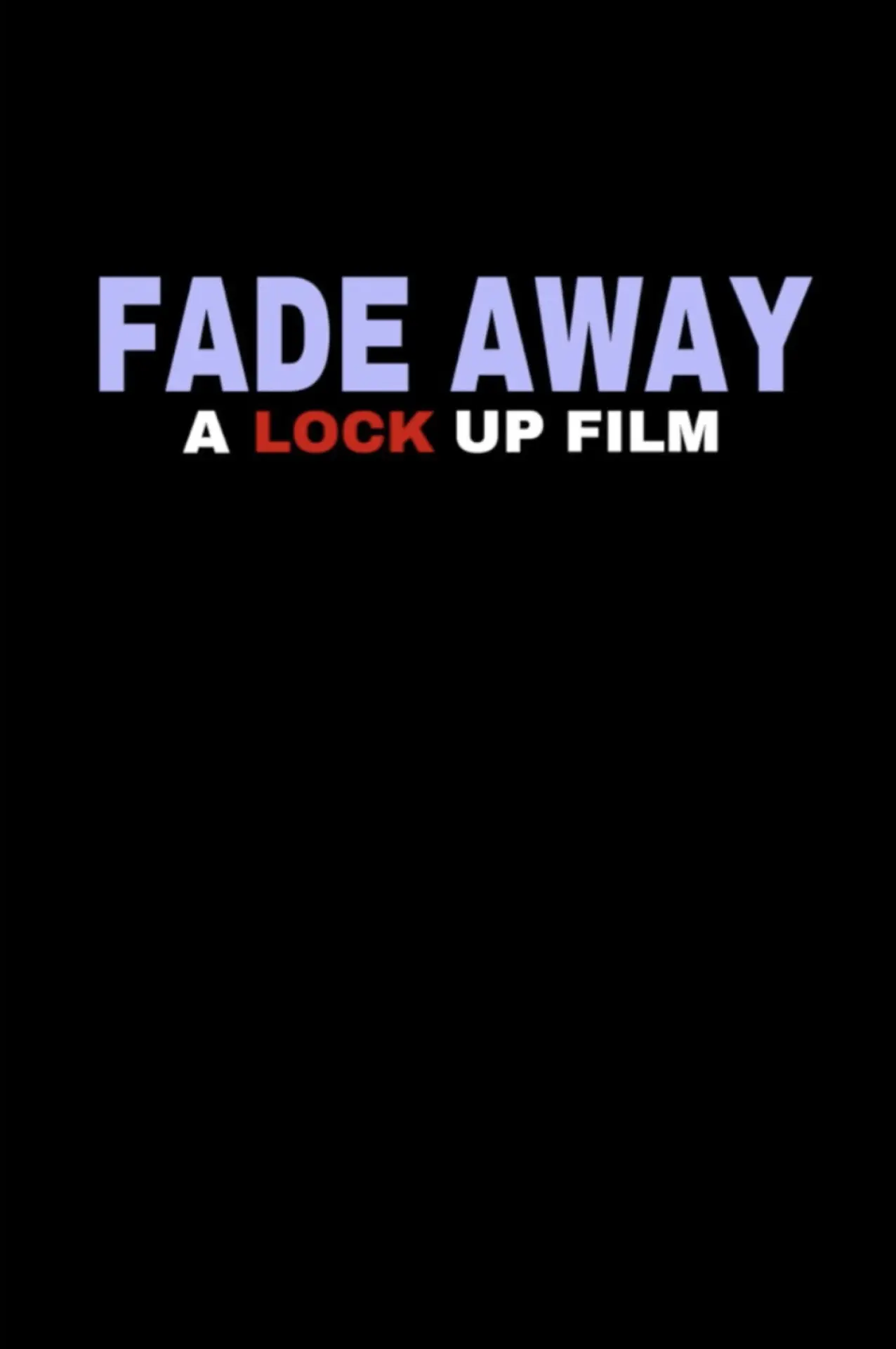 Movie poster "Fade Away"
