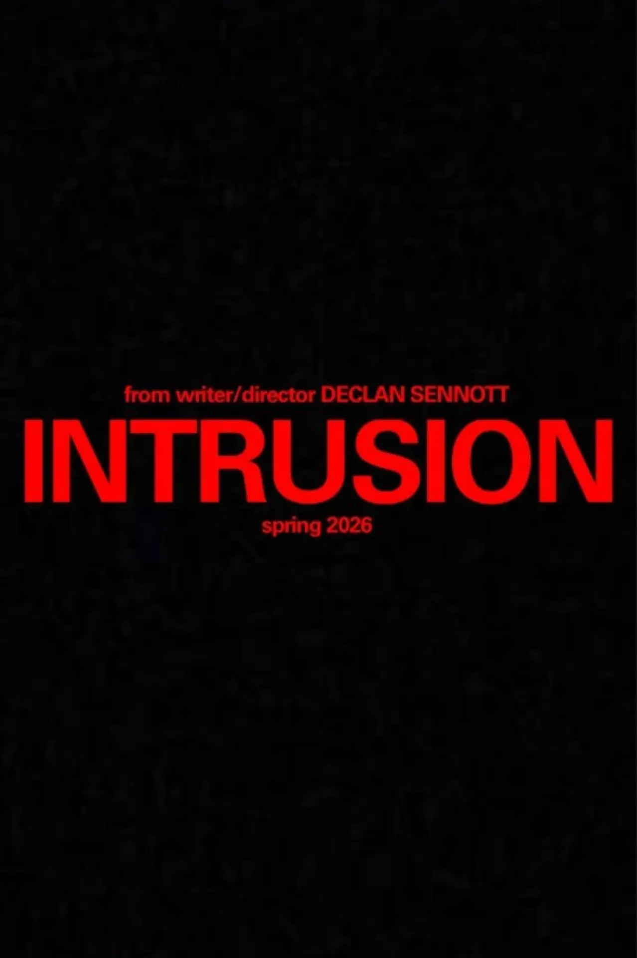 Movie poster "Intrusion"