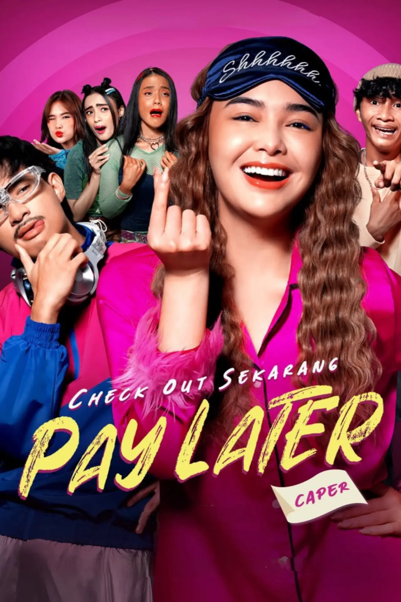 Movie poster "Check Out Sekarang, Pay Later (Caper)"
