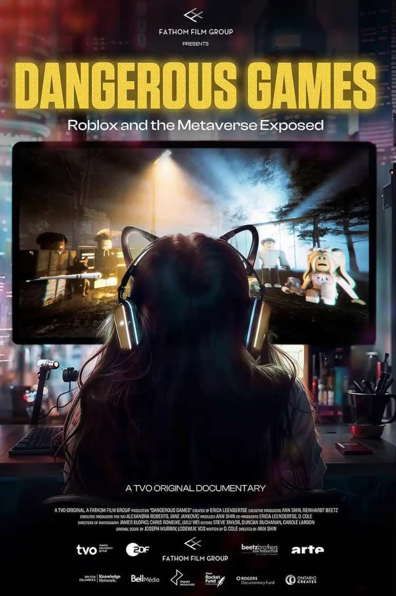 Movie poster "Dangerous Games: Roblox and the Metaverse Exposed"