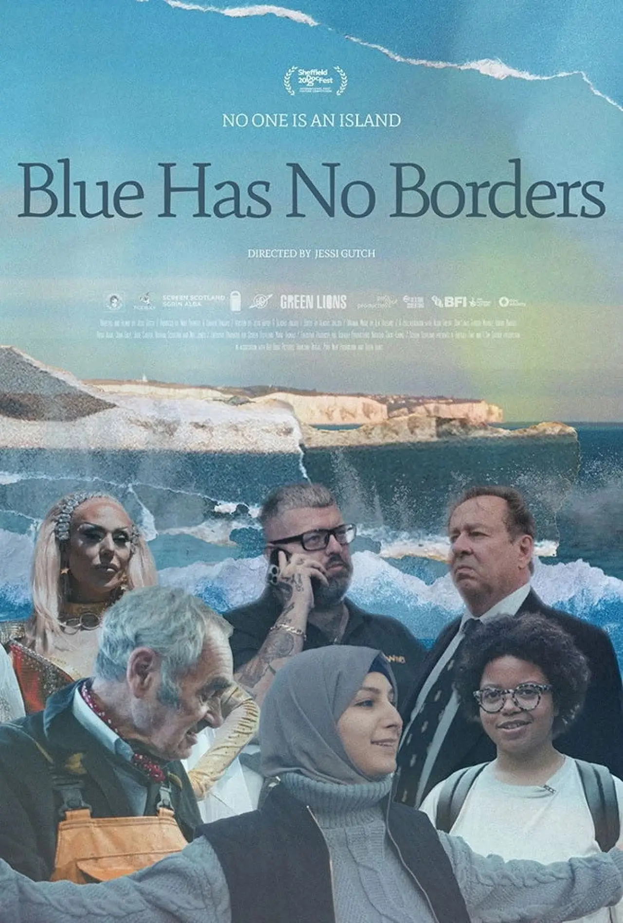 Movie poster "Blue Has No Borders"