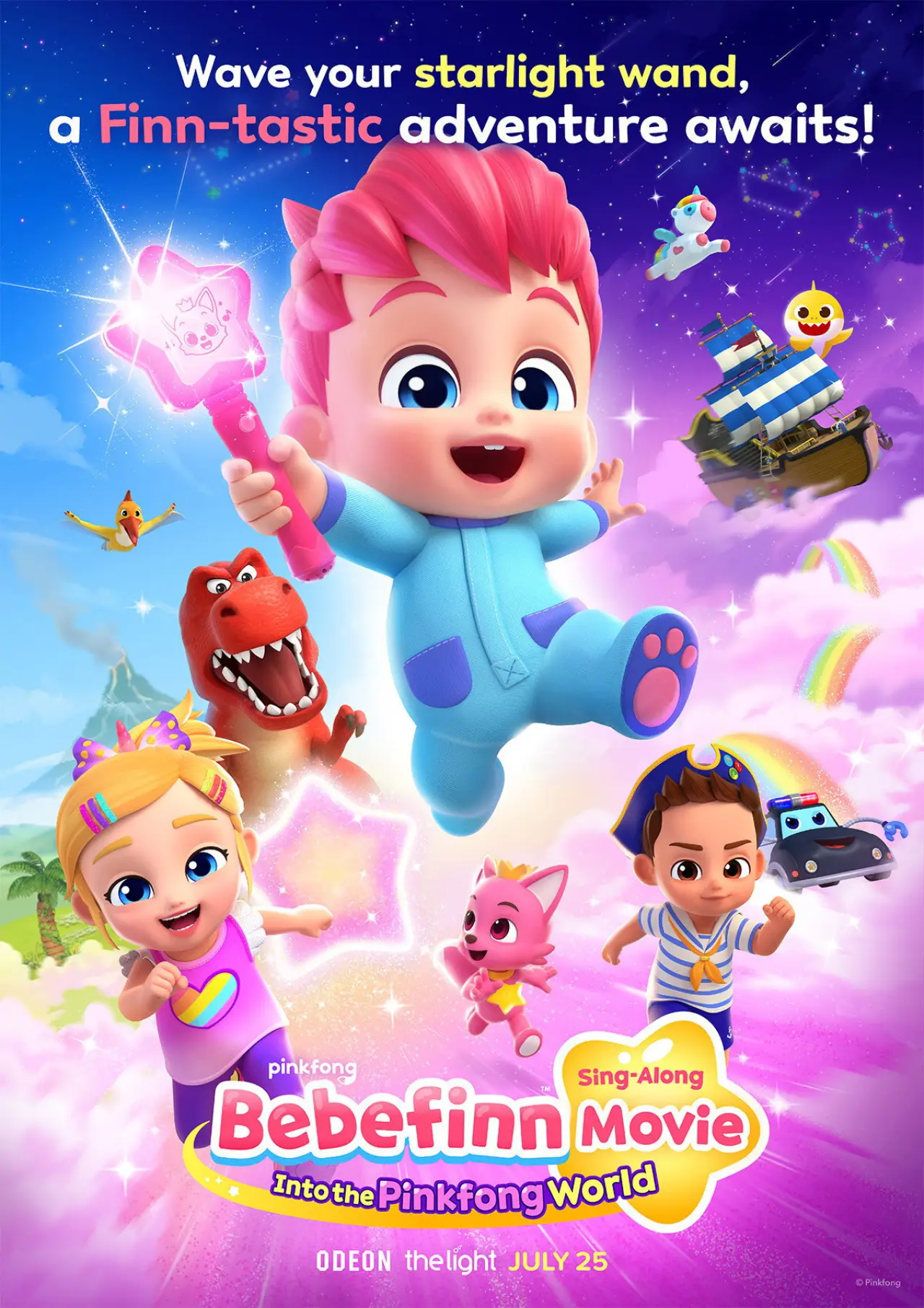 Movie poster "Bebefinn Sing-Along Movie: Into the Pinkfong World"
