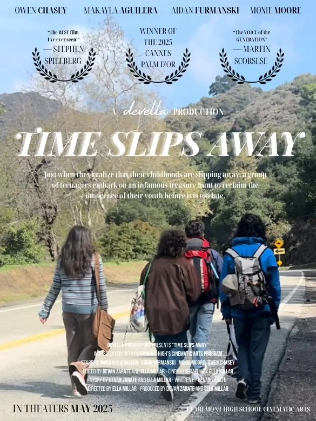 Movie poster "Time Slips Away"