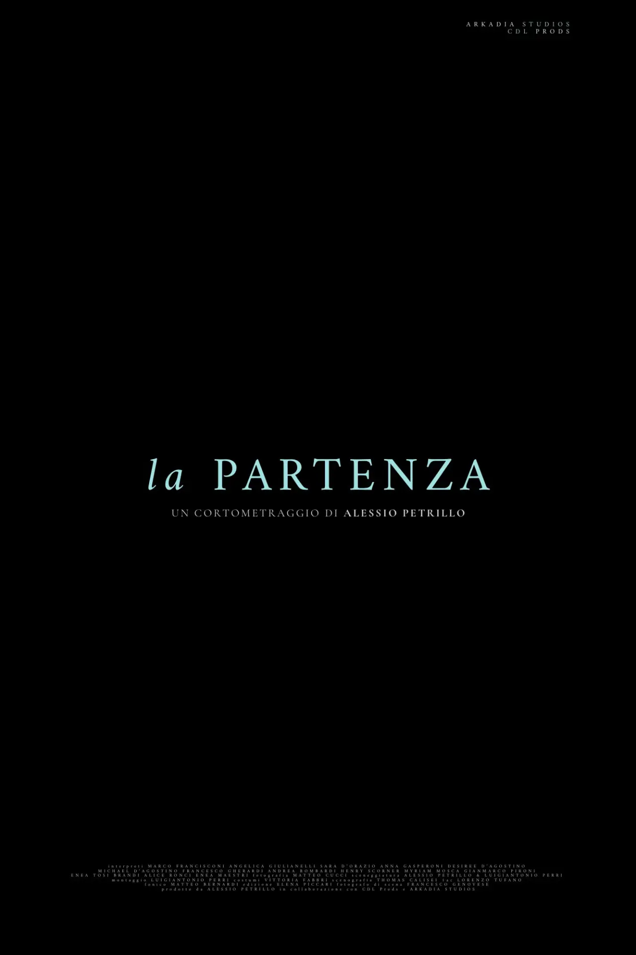 Movie poster "La partenza"