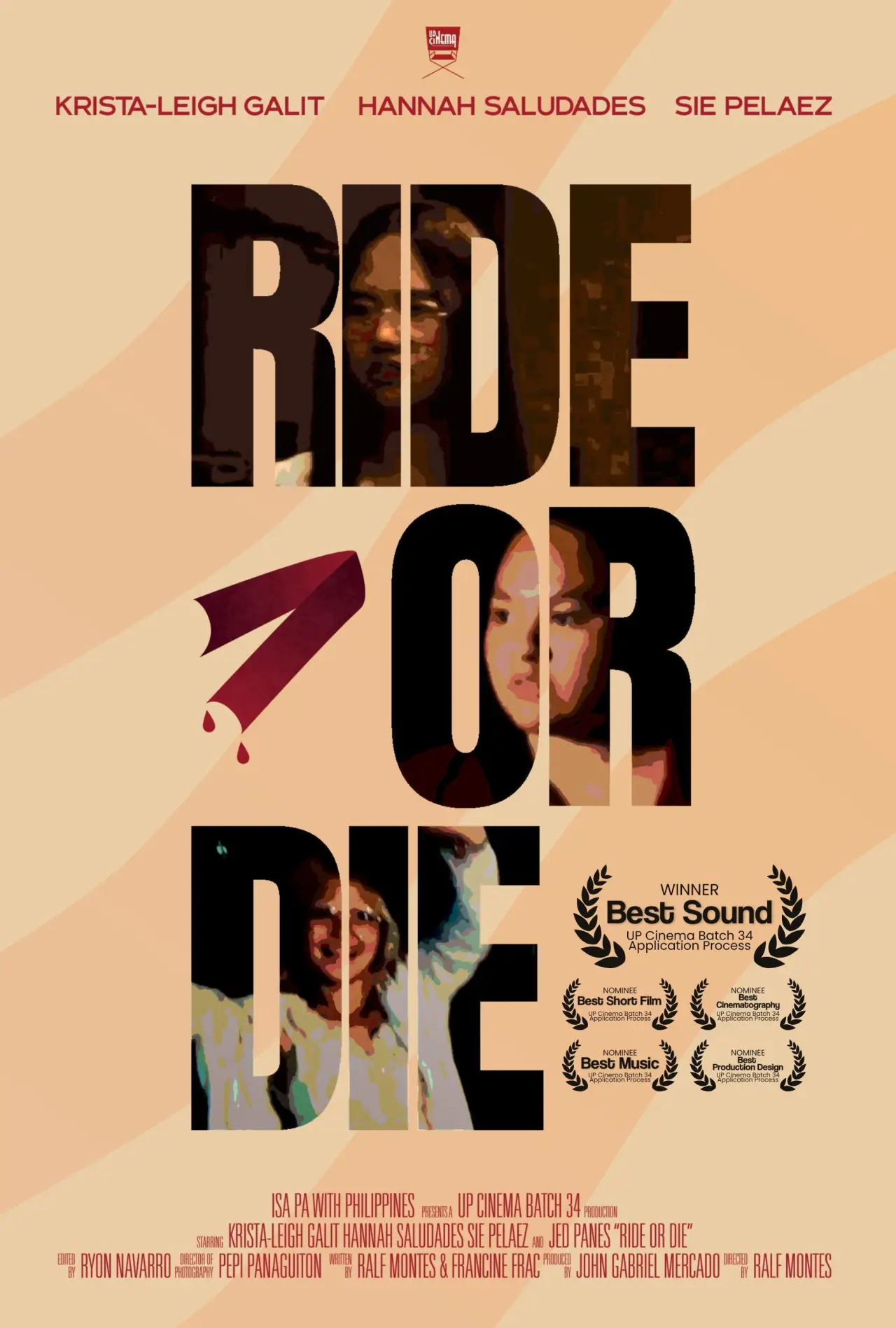 Movie poster "Ride or Die"