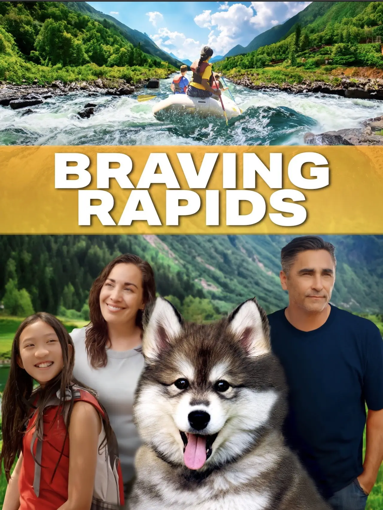 Movie poster "Braving Rapids"