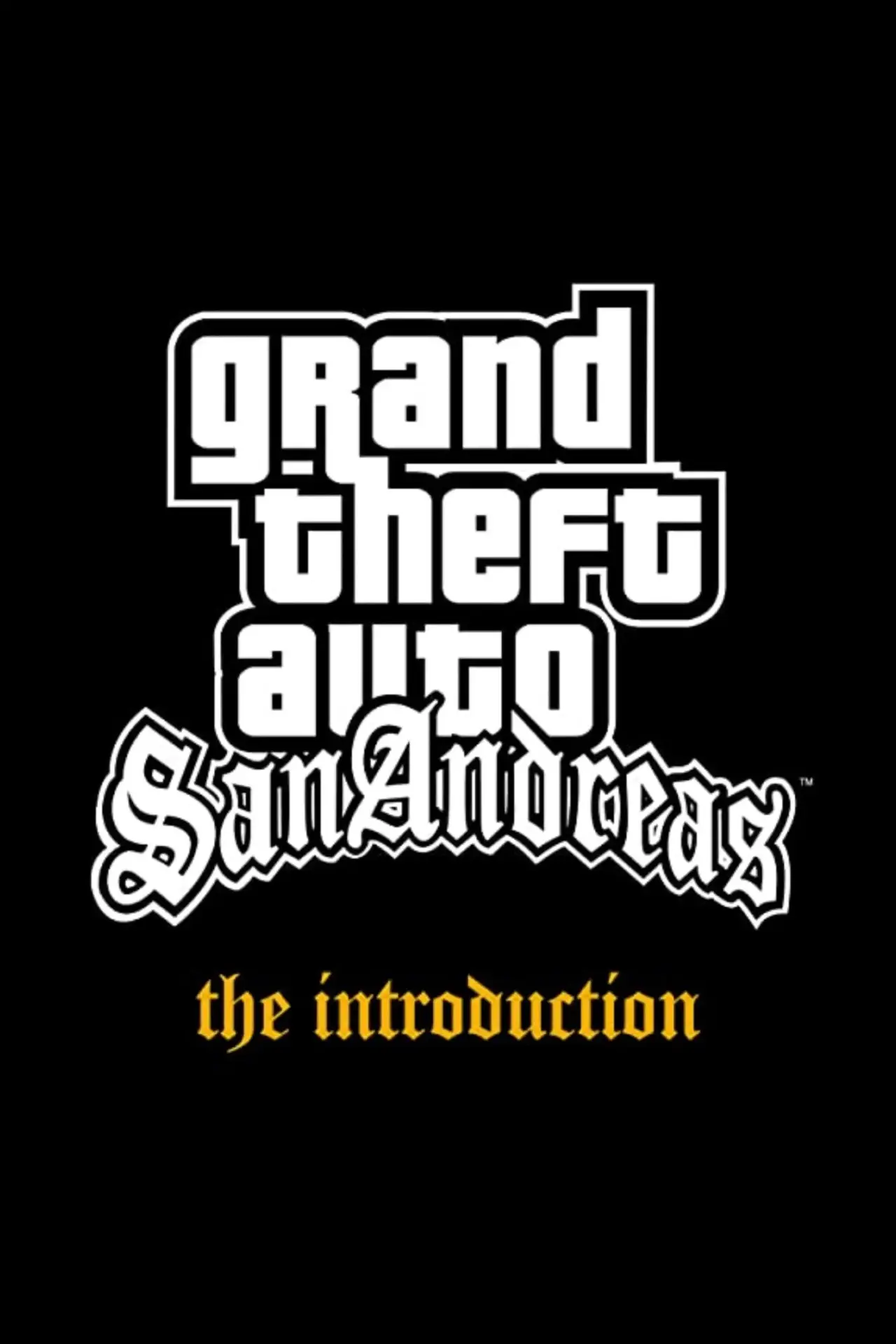 Movie poster "Grand Theft Auto: San Andreas - The Introduction"