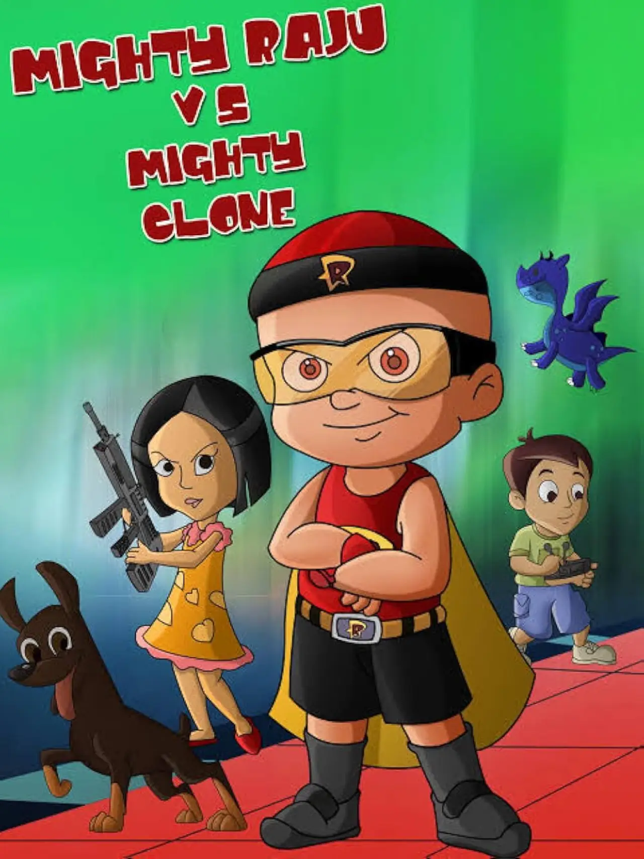 Movie poster "Mighty Raju 3 Villains"