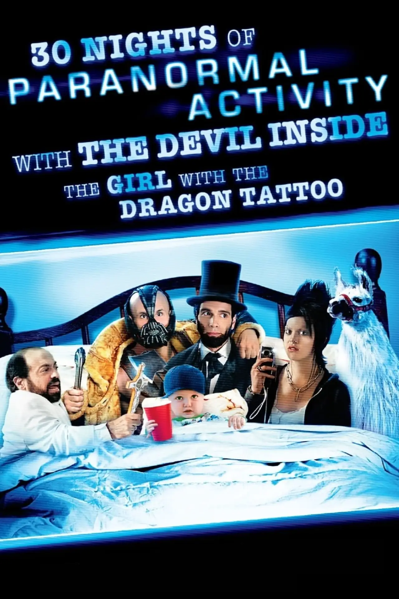 Movie poster "30 Nights of Paranormal Activity With the Devil Inside the Girl With the Dragon Tattoo"