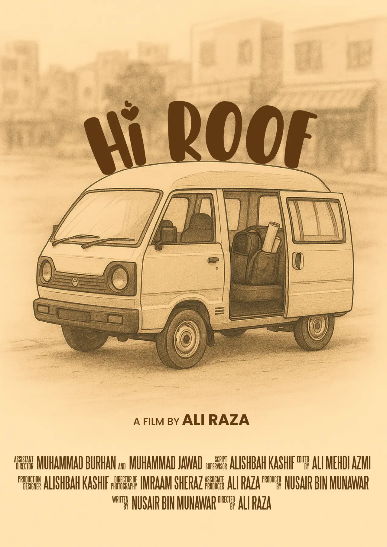Movie poster "Hi Roof"