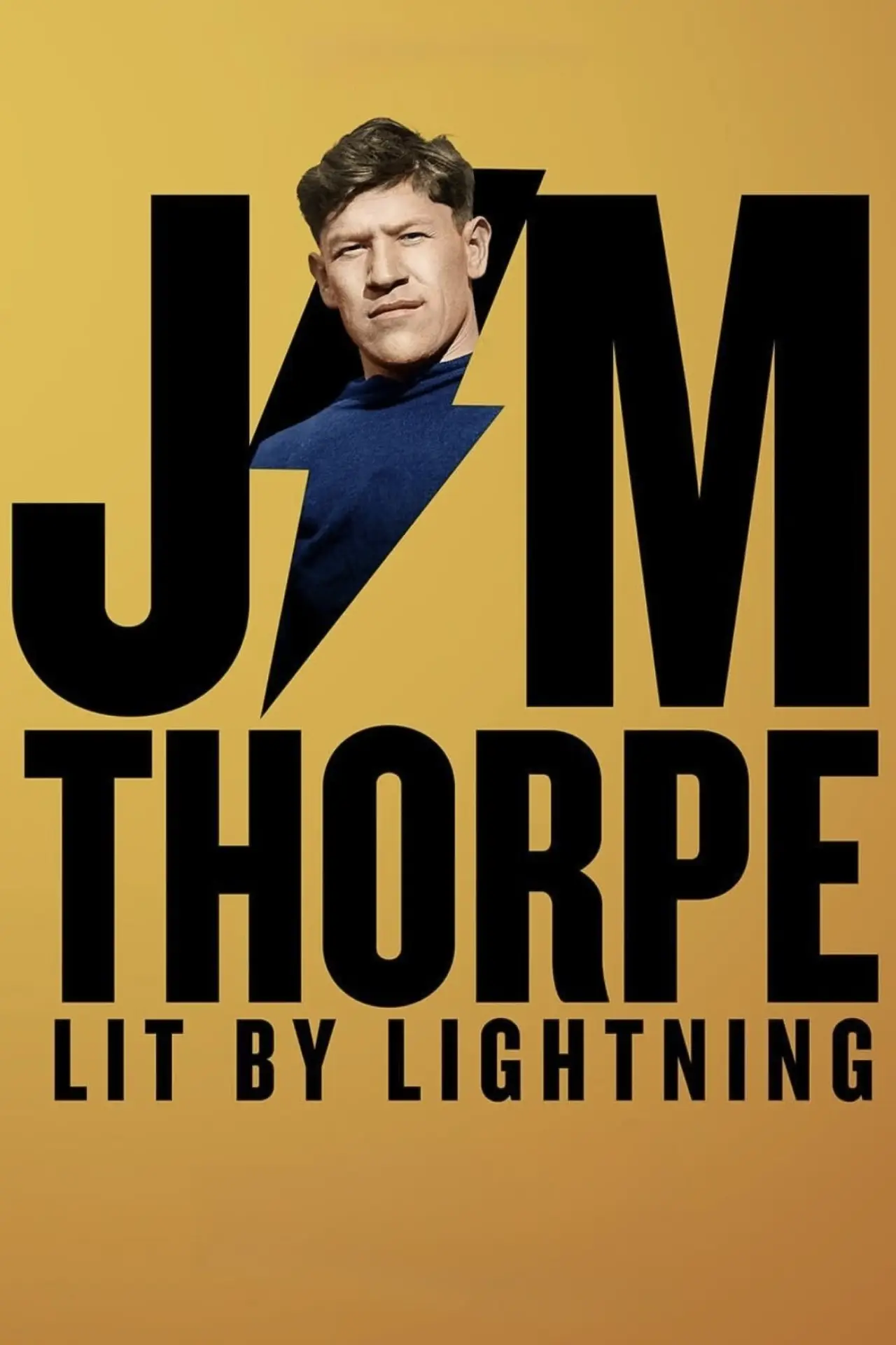 Movie poster "Jim Thorpe: Lit by Lightning"