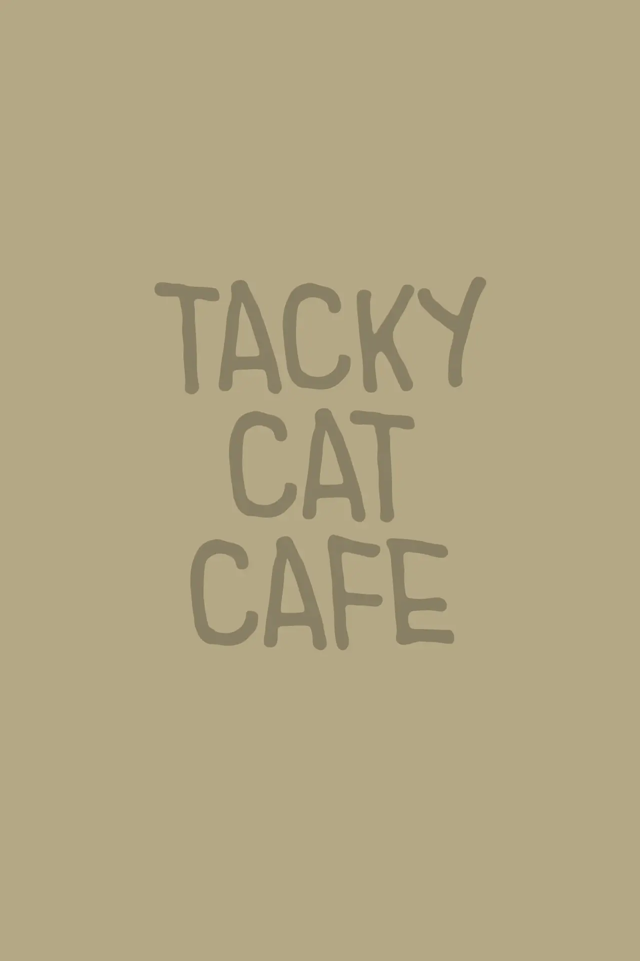 Movie poster "Tacky Cat Cafe"