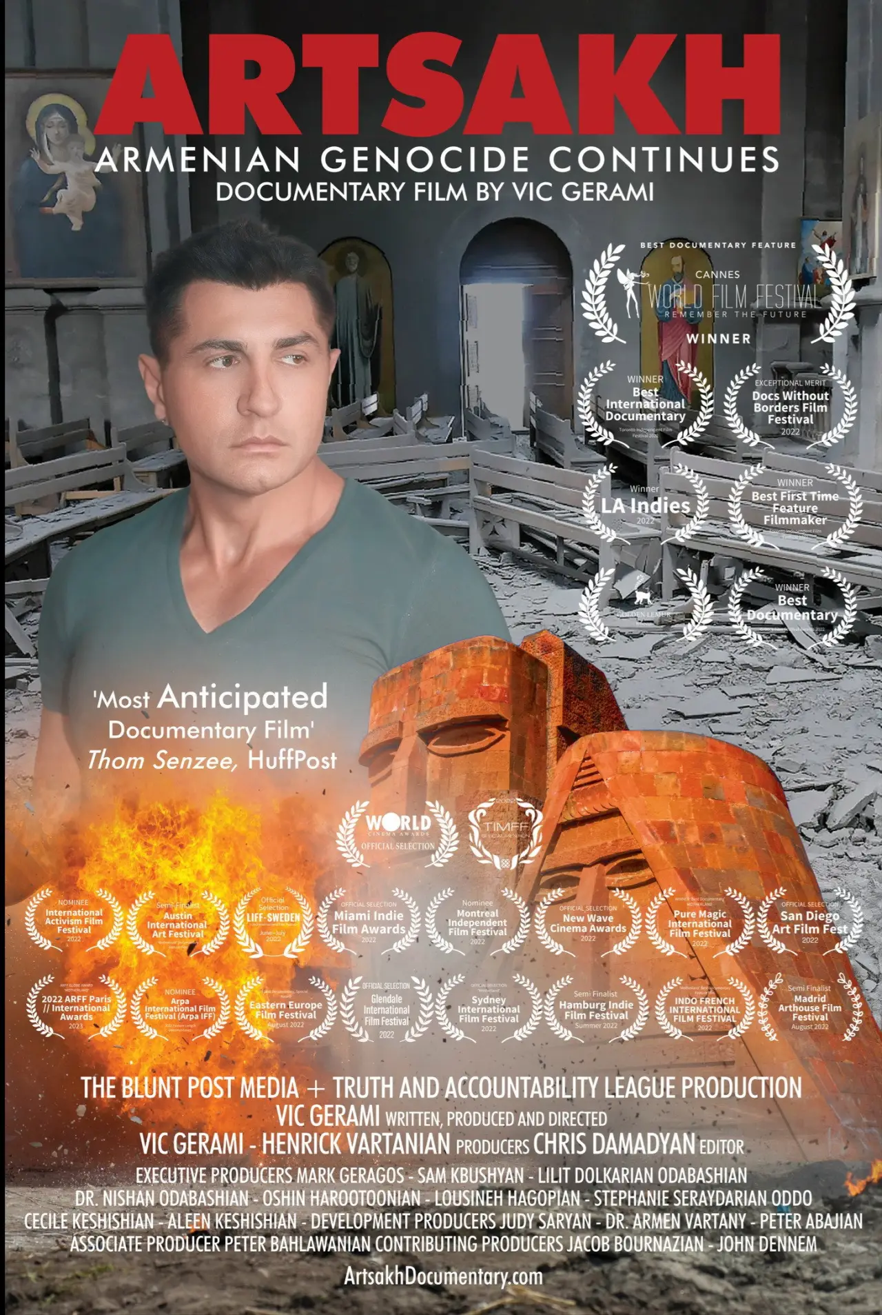 Movie poster "ARTSAKH Armenian Genocide Continues"