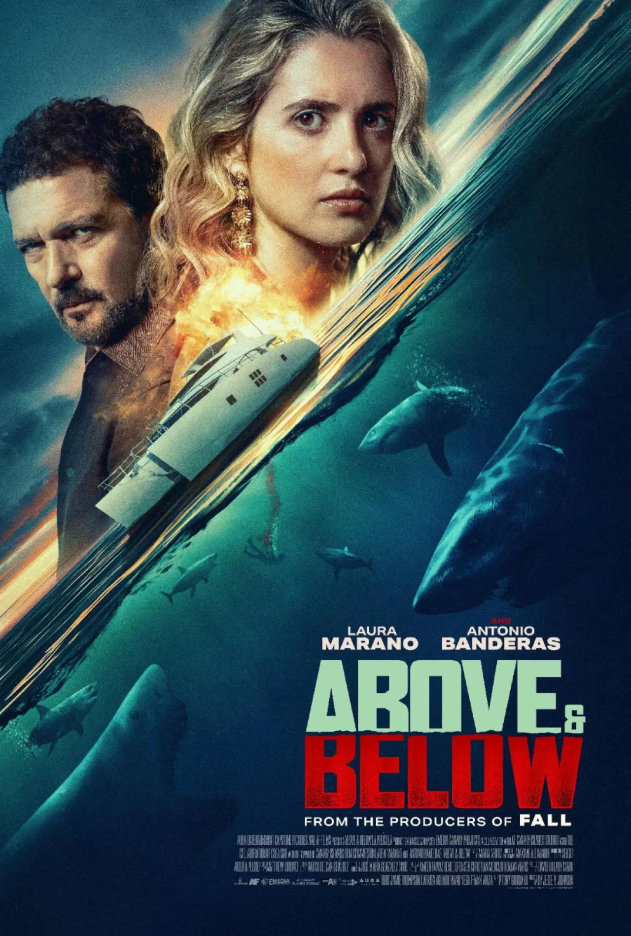 Movie poster "Above and Below"
