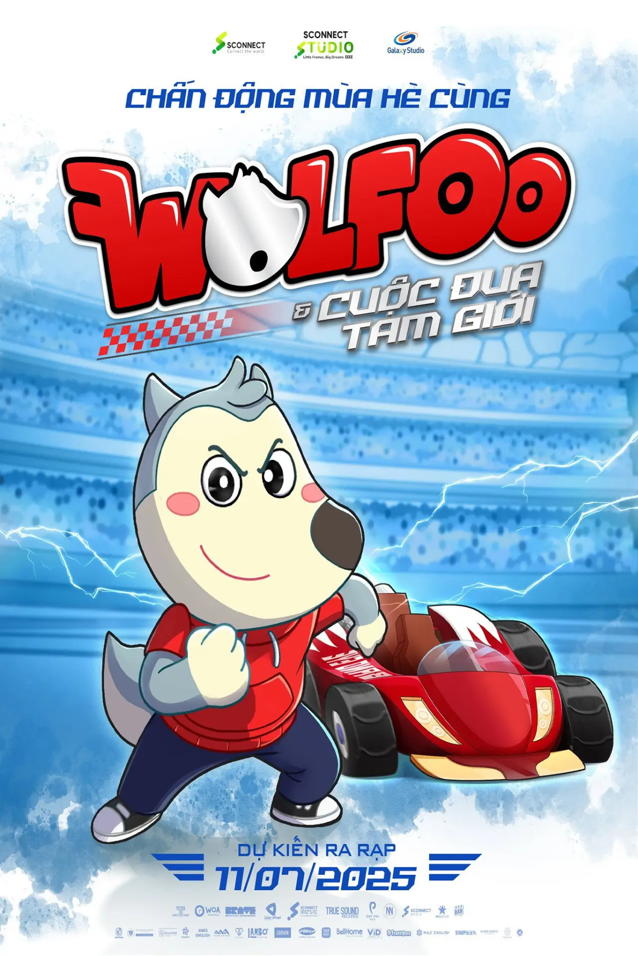 Movie poster "Wolfoo & Cuộc Đua Tam Giới"